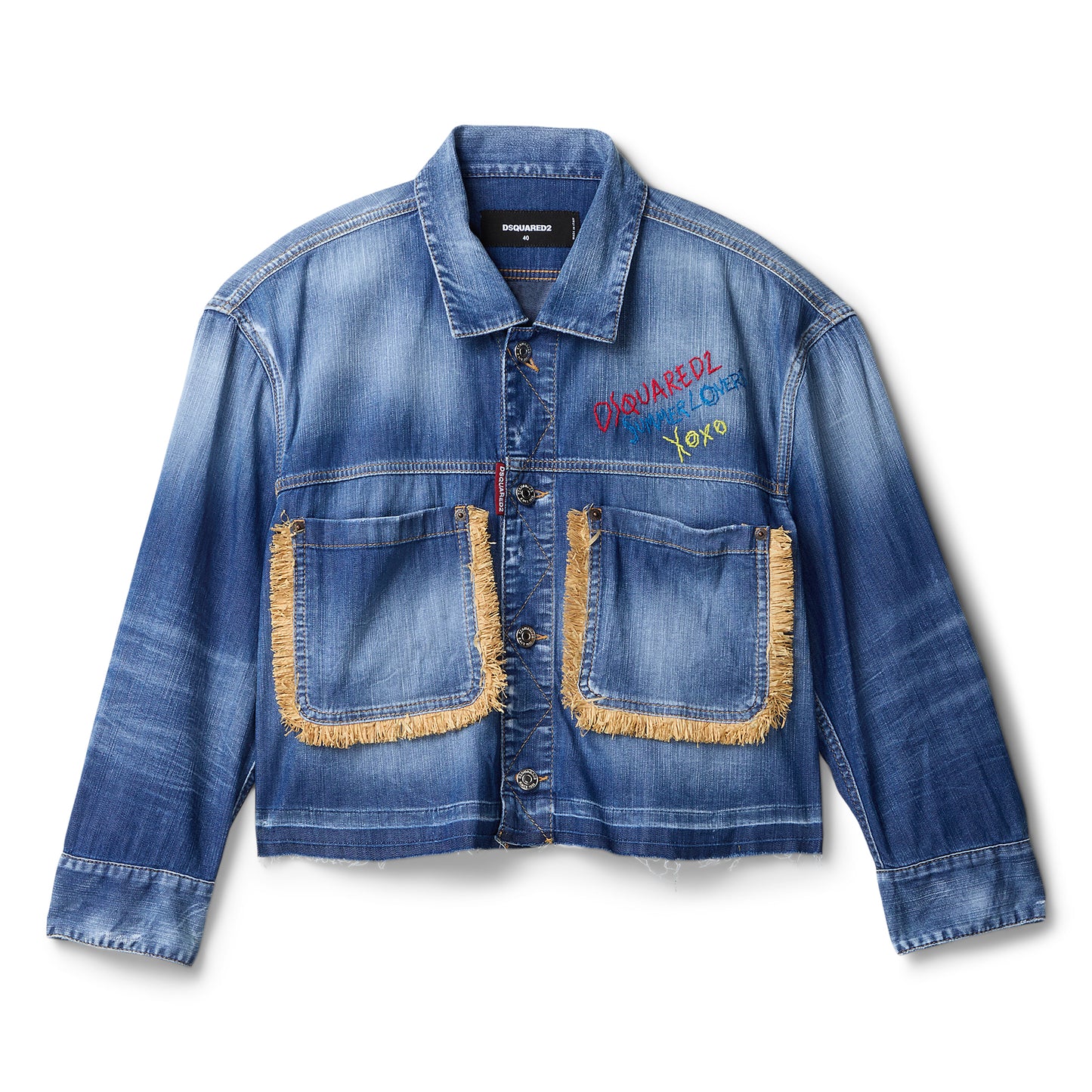 Dsquared2 Summer Lovers Jean Jacket (Navy Blue)