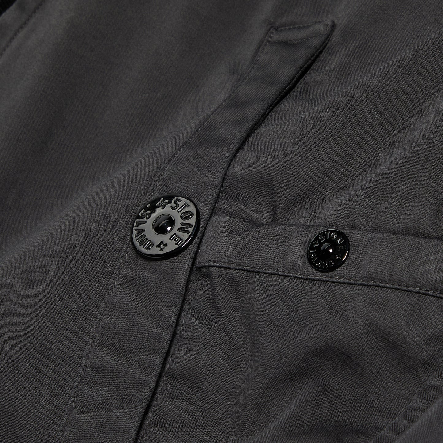 Stone Island Raso Gommato 3L Bomber Jacket (Charcoal)