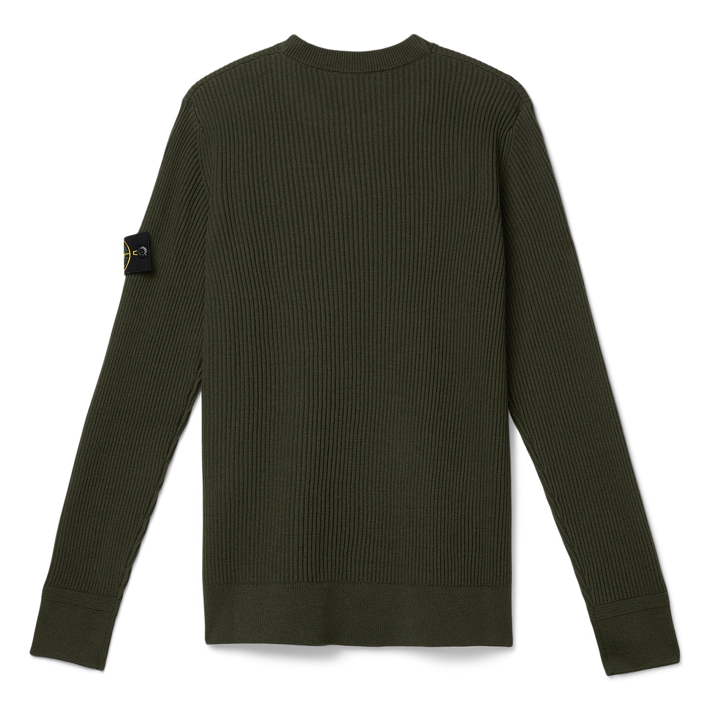 Stone Island Ribbed Crewneck Sweater (Military Green)