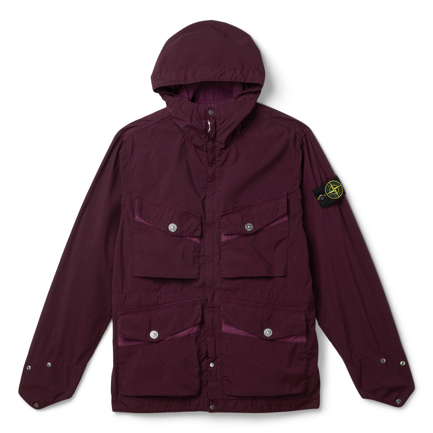 Stone Island Hooded Field Jacket (Amaranth)