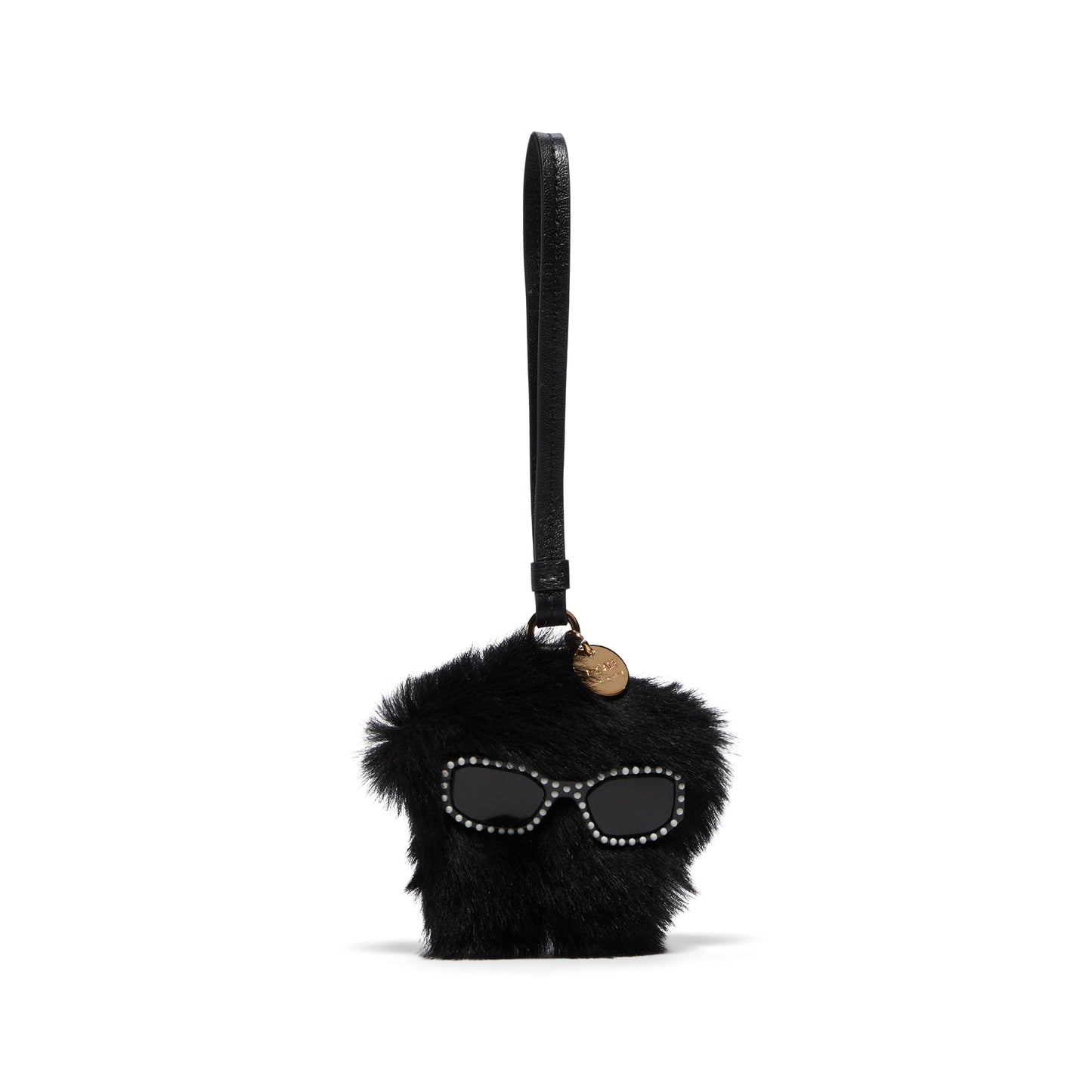 Versace Medusa Fluffy Charm (Black/Versace Gold)