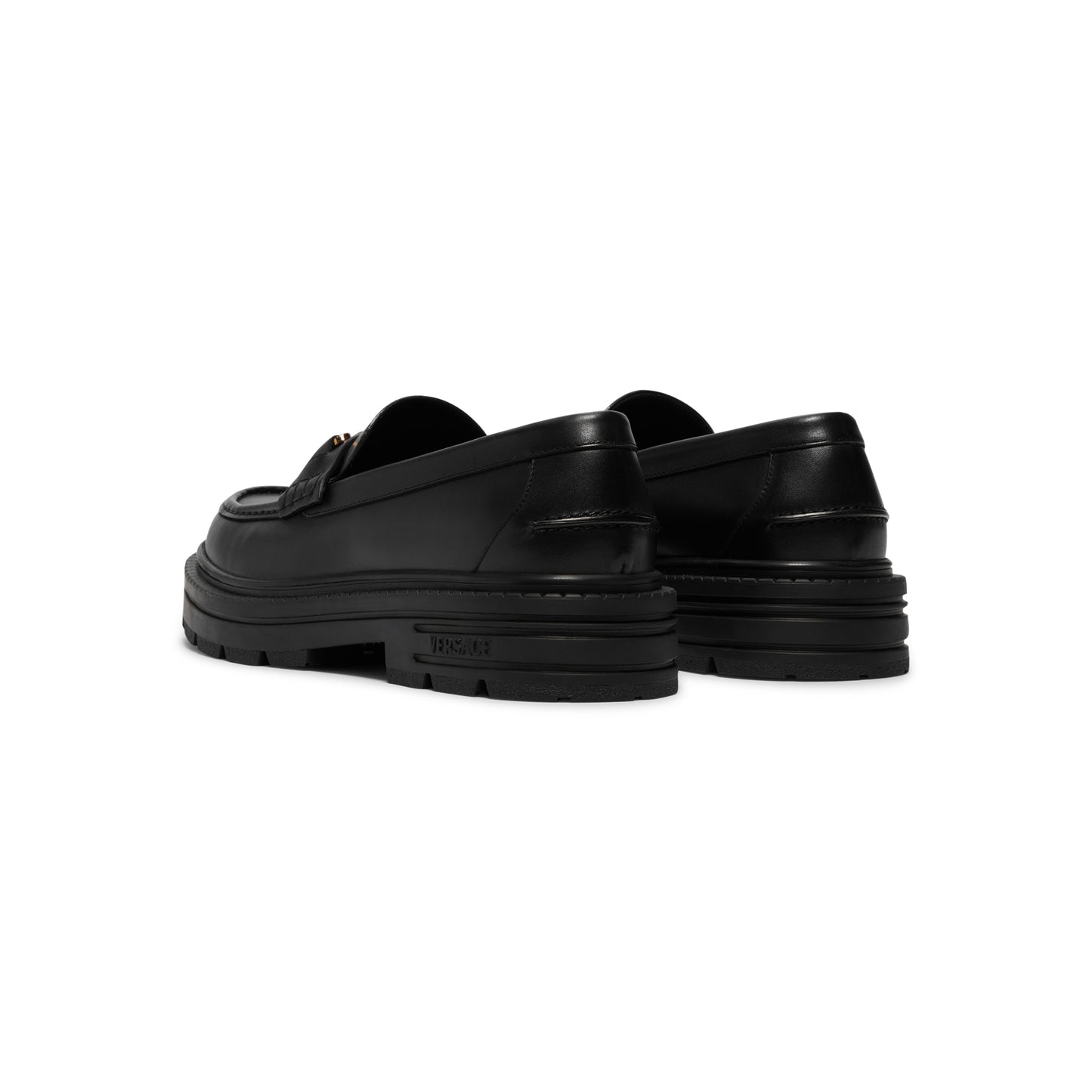 Versace Medusa Biggie City Loafer (Black/Versace Gold)