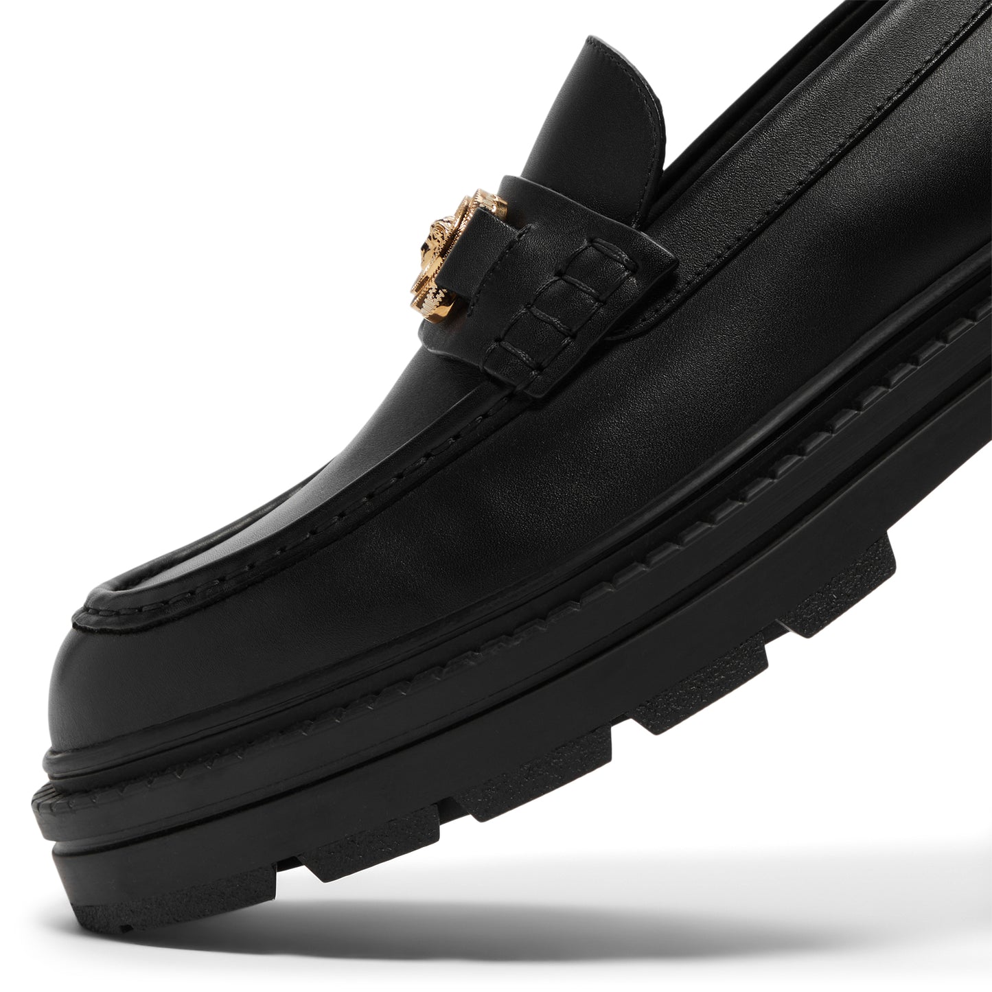 Versace Medusa Biggie City Loafer (Black/Versace Gold)