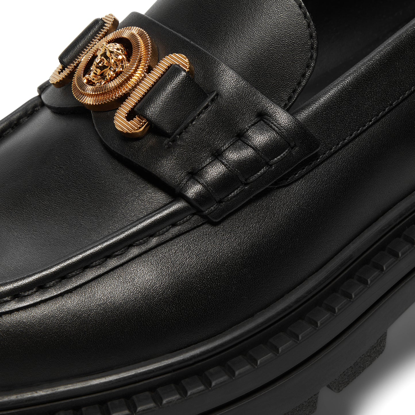 Versace Medusa Biggie City Loafer (Black/Versace Gold)