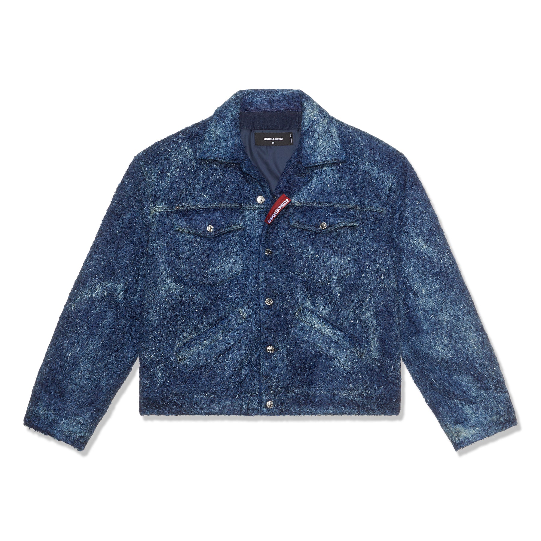 【関税込み】dsquared2 Ever Jean D2' jacket DSquared2 Denim Furry Over Jean Jacket (Navy Blue) – CNCPTS
