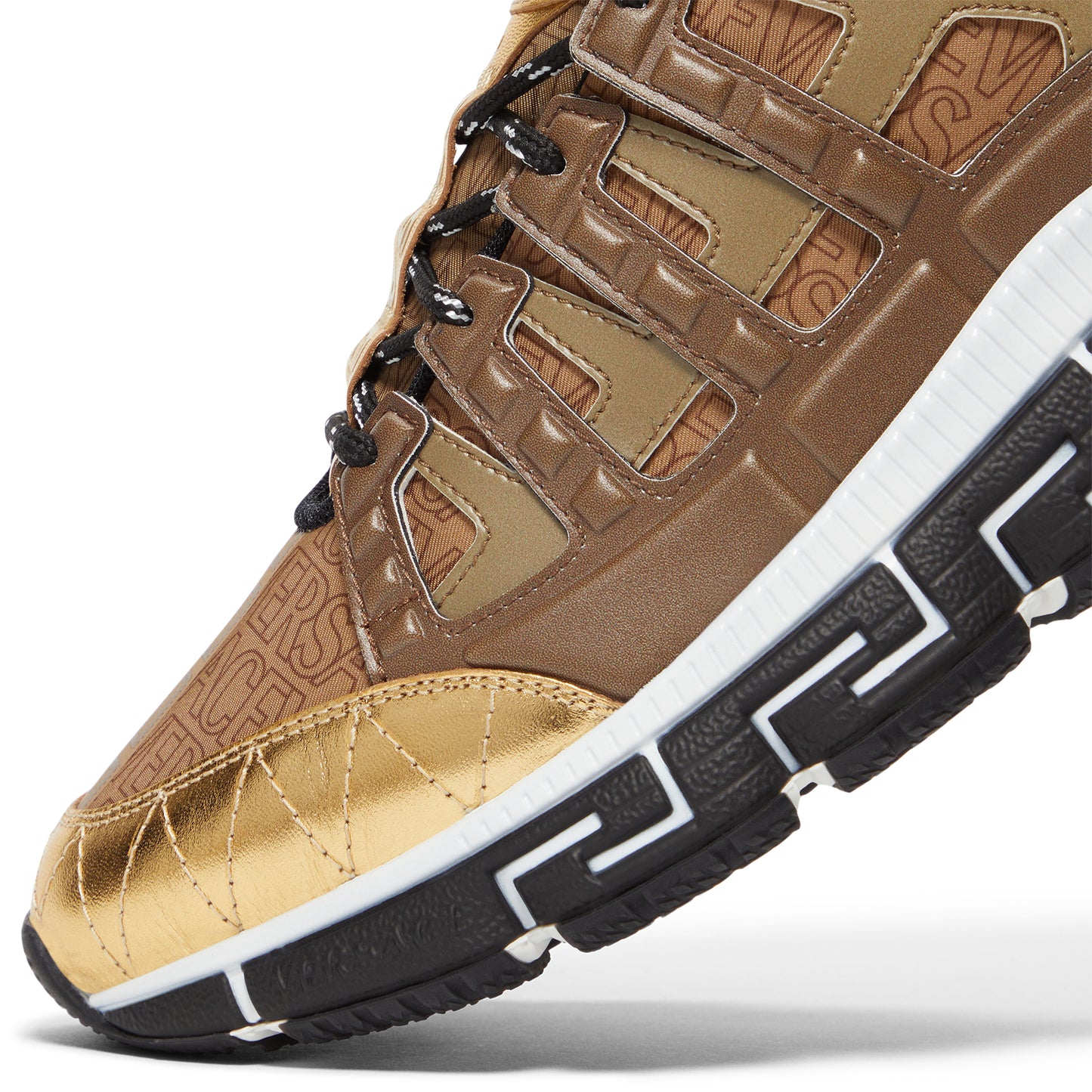 Versace Trigreca Sneaker (Gold/Brown/Beige)