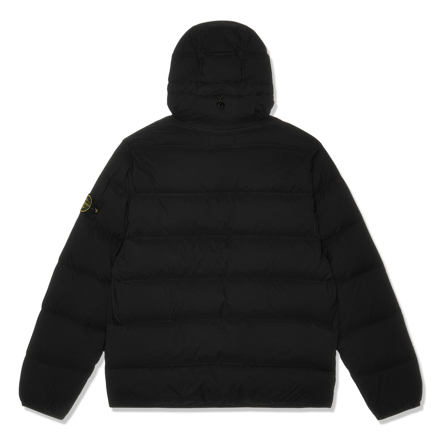 Stone Island Logo Seamless Tunnel Down Jacket (Black)