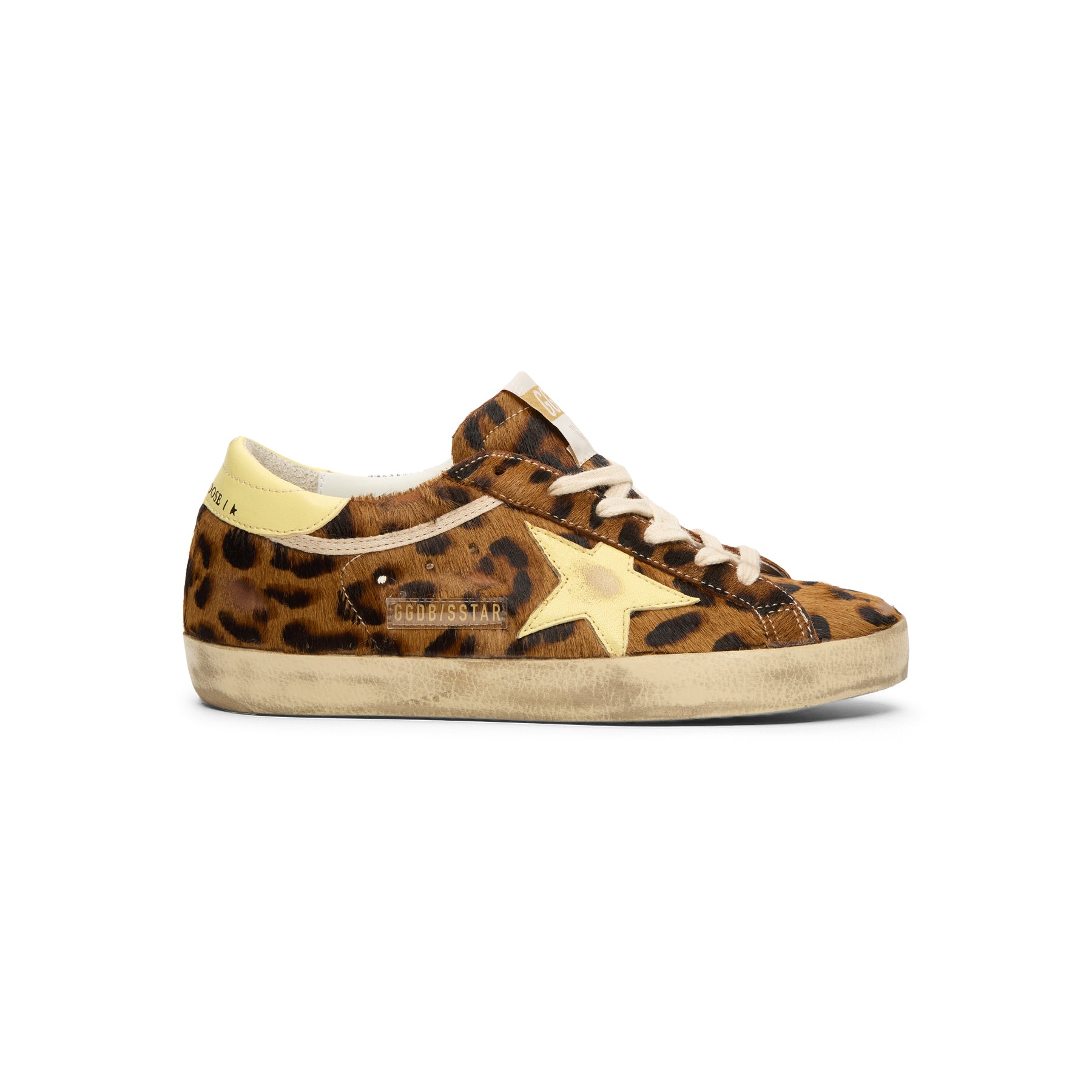 Golden Goose Super-Star Horsy Upper Toe And Tongue (Leopard/Pale