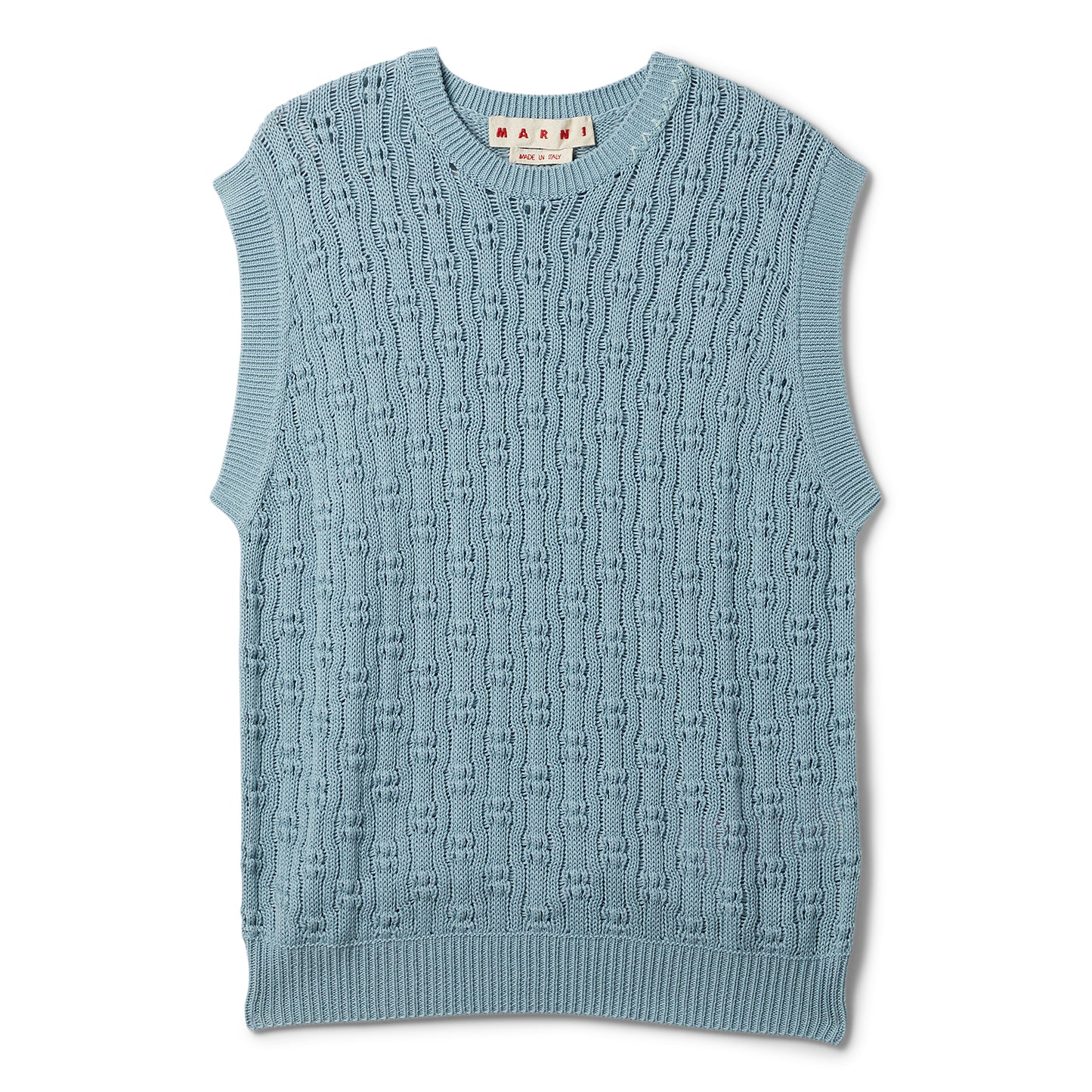 MARNI Roundneck Sweater Vest (Sky)