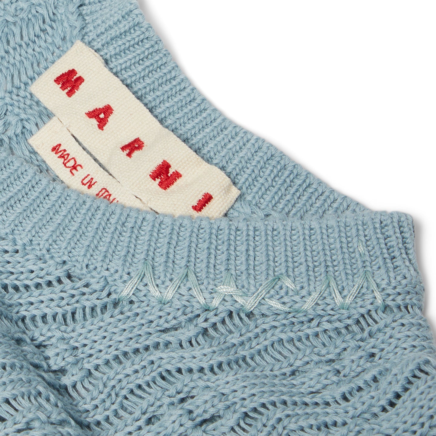 MARNI Roundneck Sweater Vest (Sky)