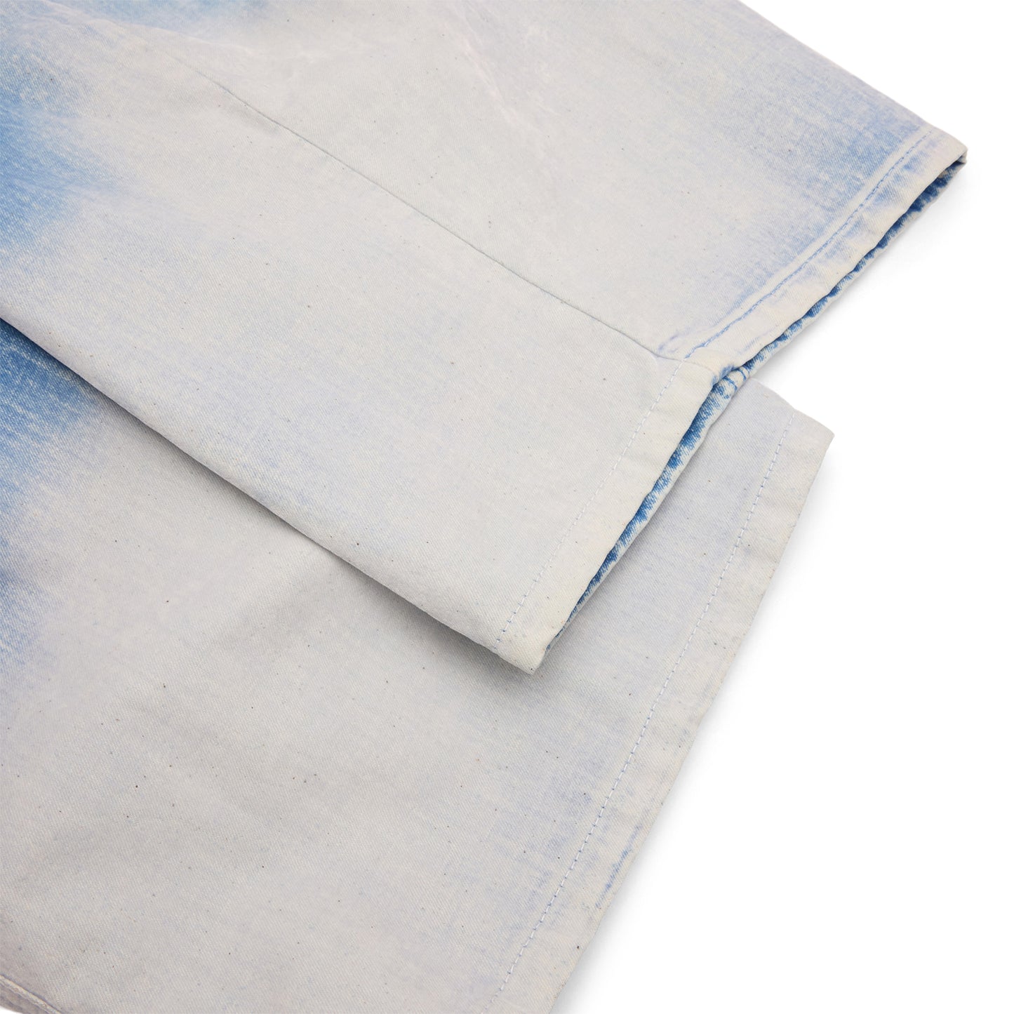 MARNI Flocked Denim Twisted Jeans (Iris Blue)