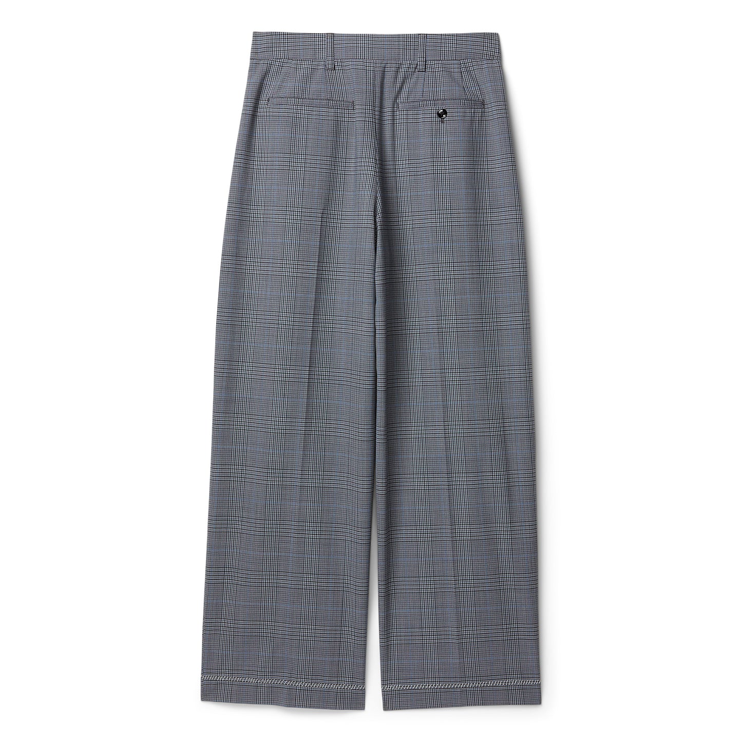 MARNI Prince of Wales Wool Check Trousers (Truffle)