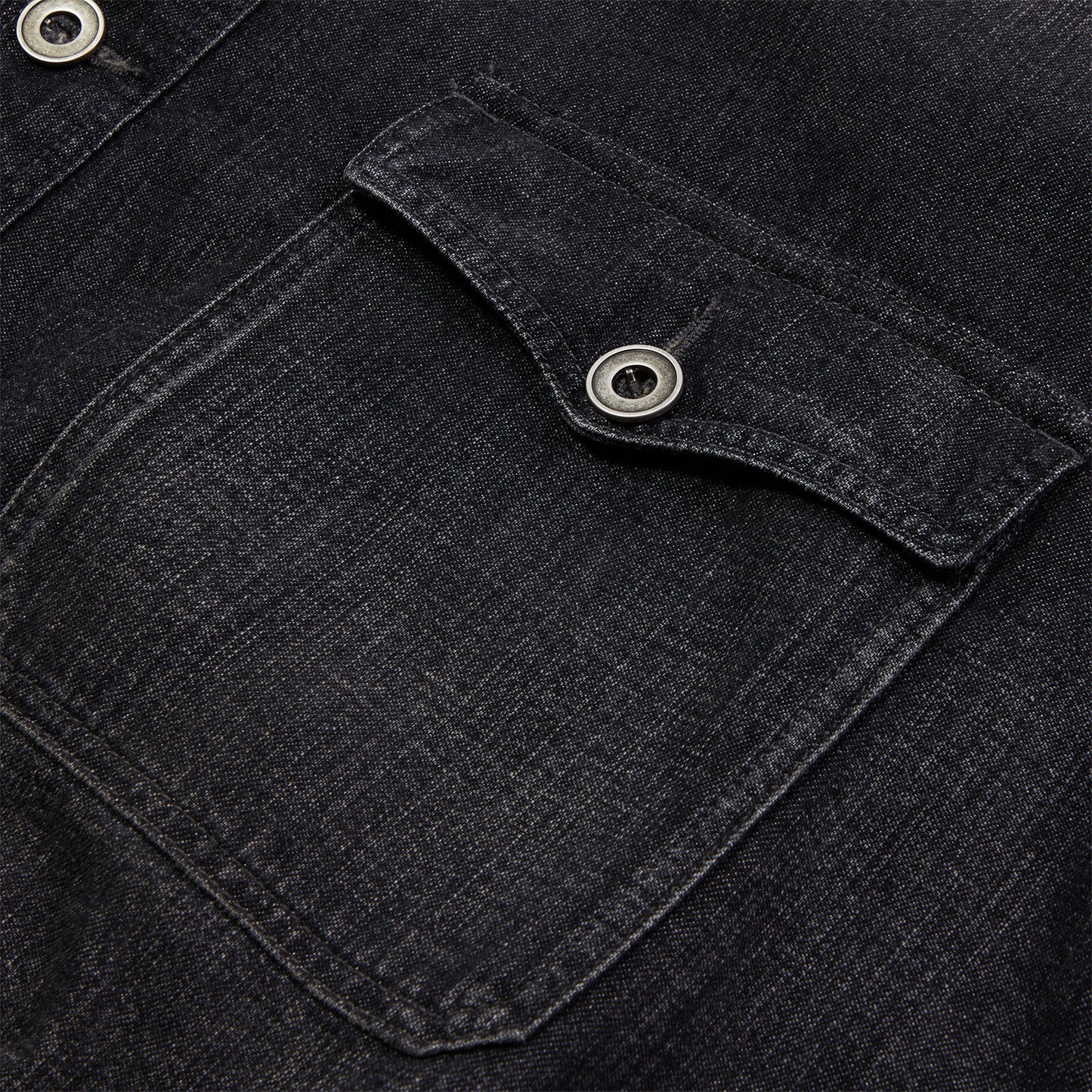 Maison Margiela Distressed Trucker Denim Jacket (Black)