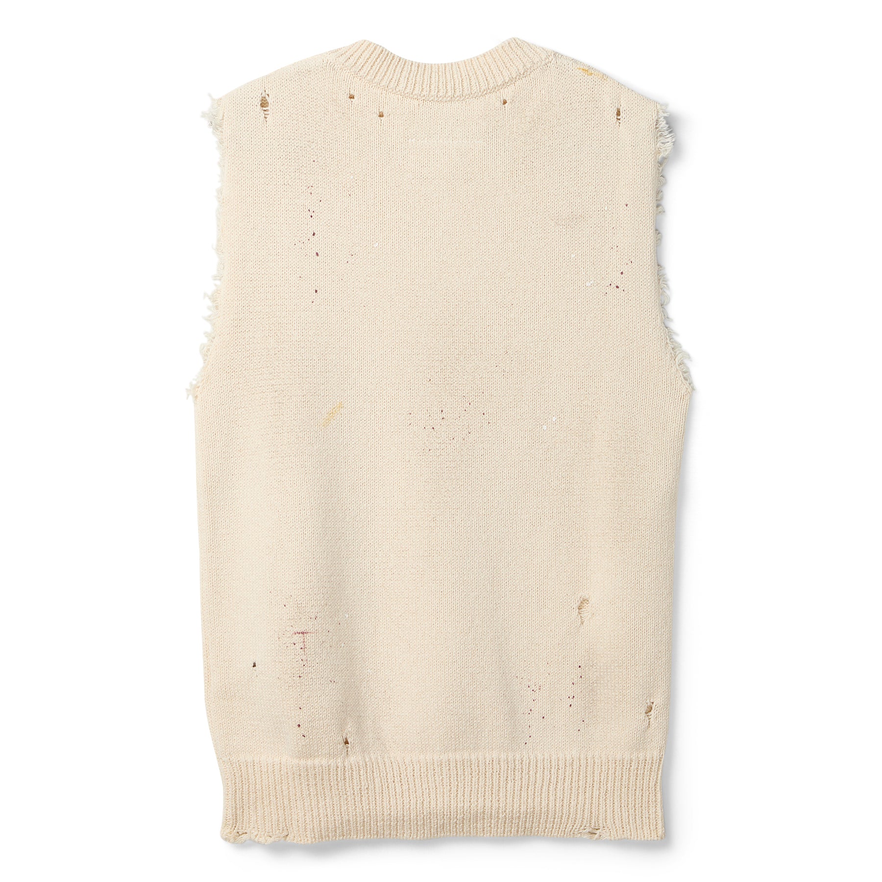 MM6 Maison Margiela Numeric Sweater Vest (Cream)