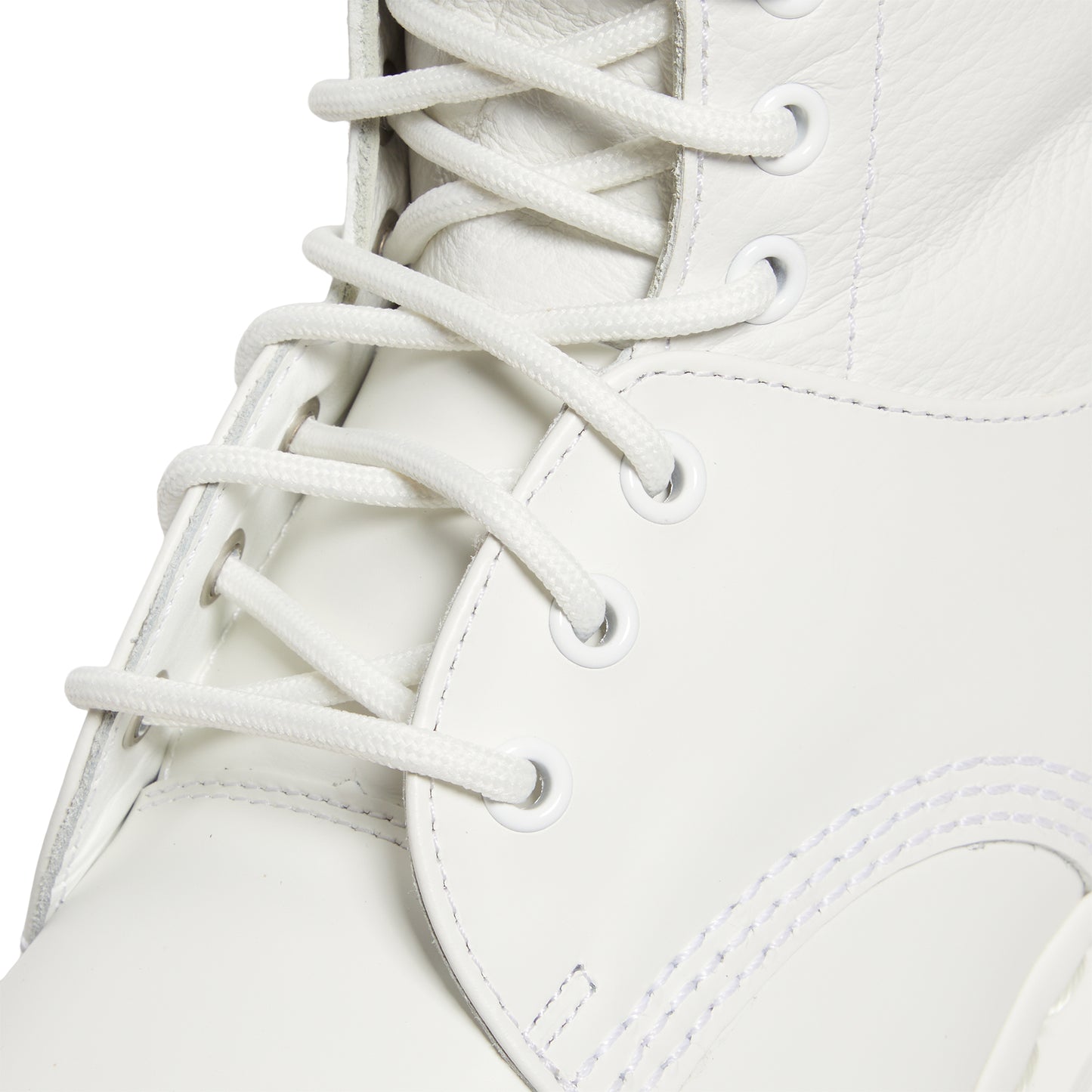 MM6 Maison Margiela x Dr Martens 1460 8-Eye Boots (Vintage Smooth/White Virginia/White)