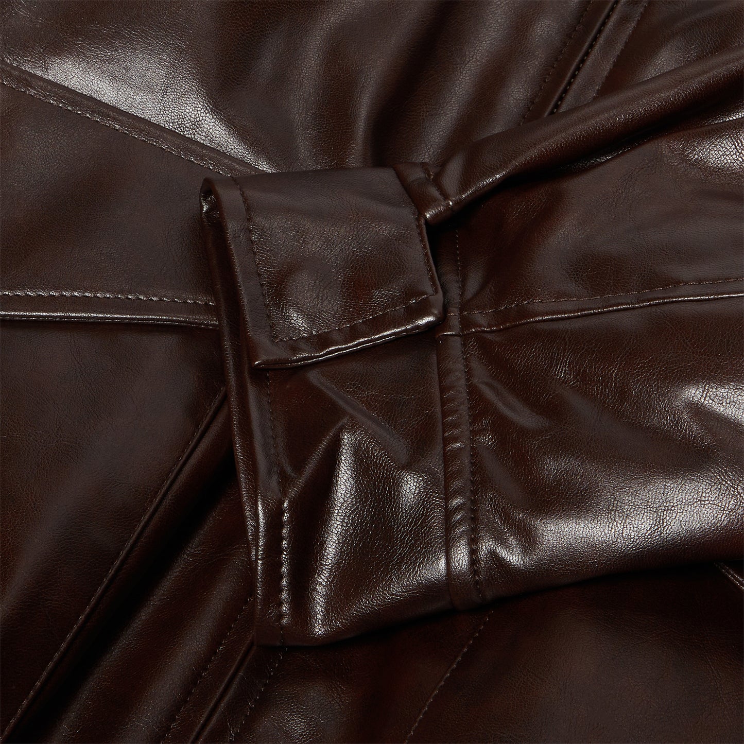 MM6 Maison Margiela Faux Leather Jacket (Burgundy)