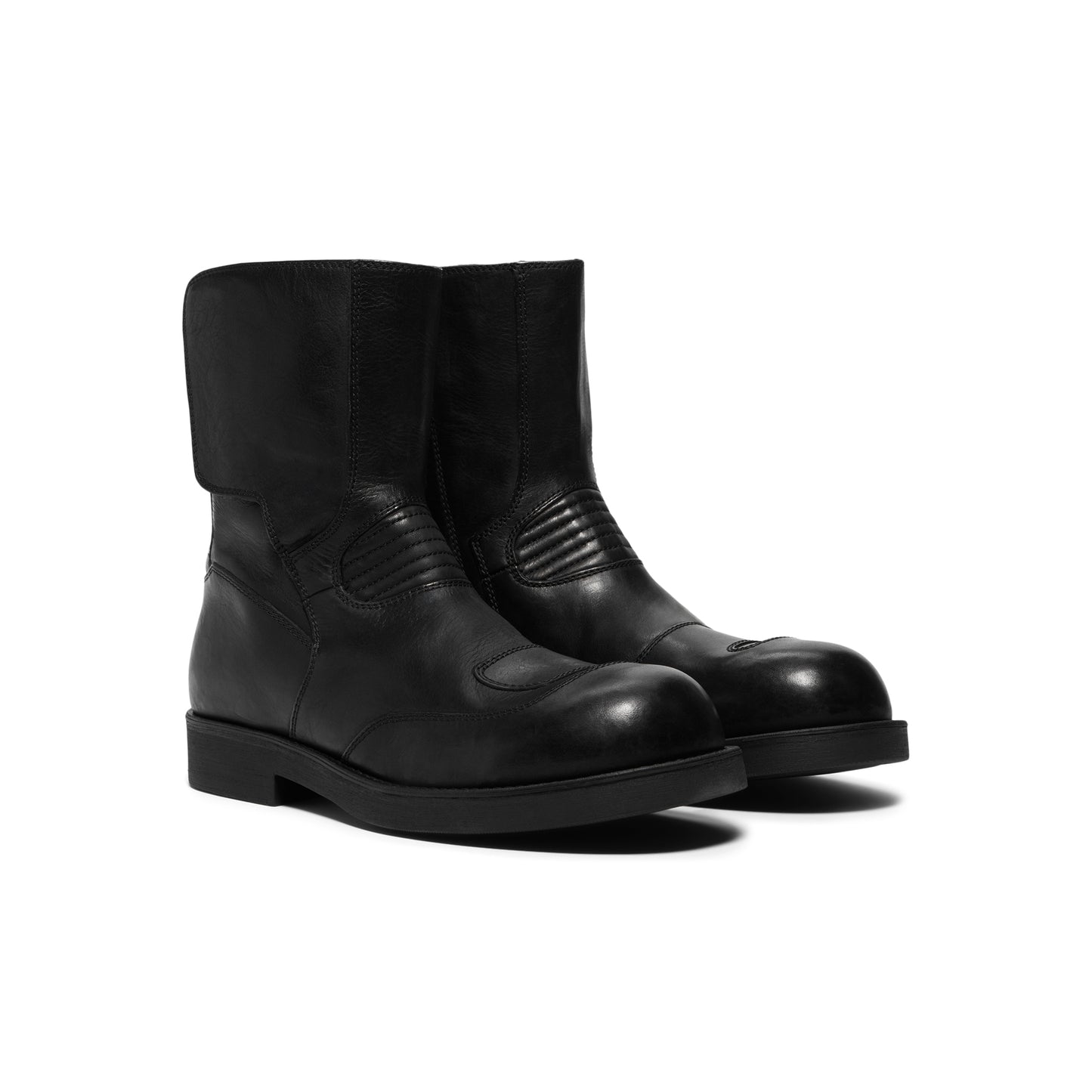 MM6 Maison Margiela Biker Boots (Black)
