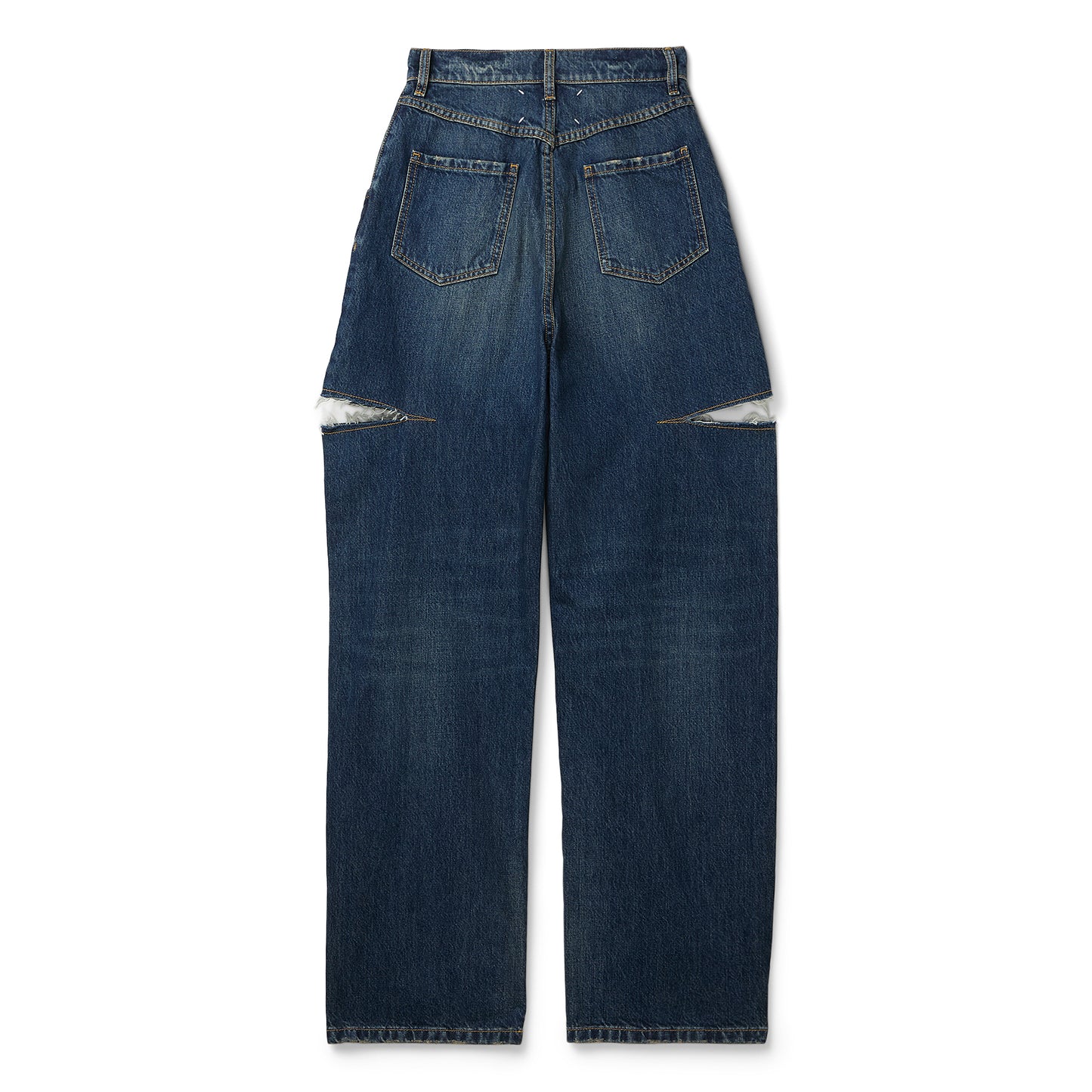 Maison Margiela Cut-Out Jeans (Washed indigo)