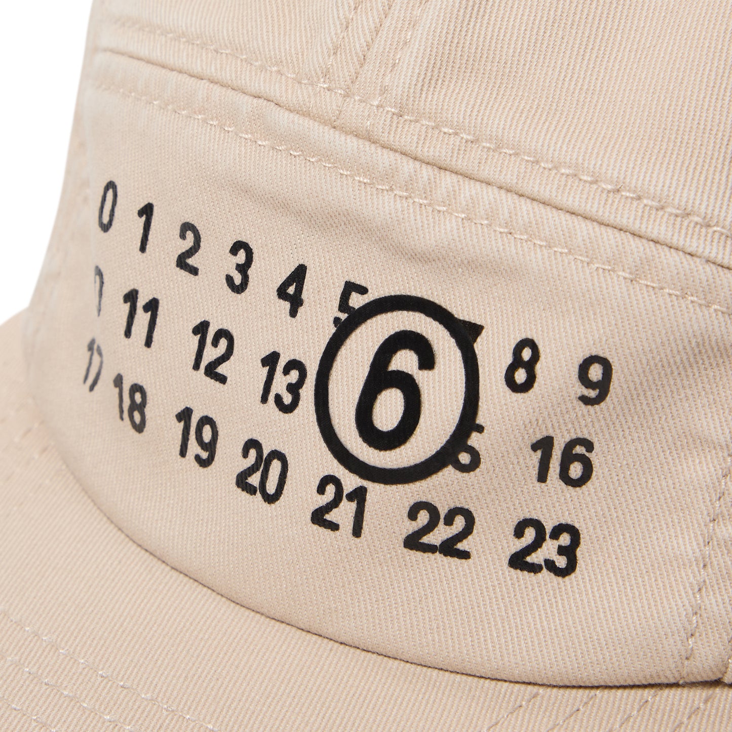 MM6 Maison Margiela Kids Numeric Cap (Cream)
