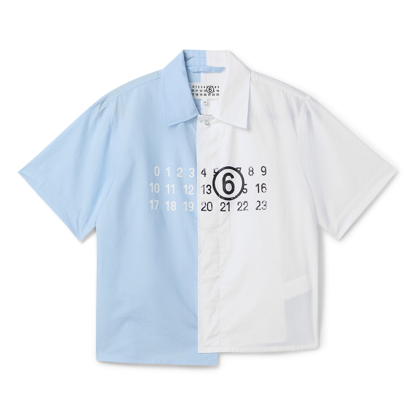 MM6 Maison Margiela Kids Colorblock Shirt (Blue/White)