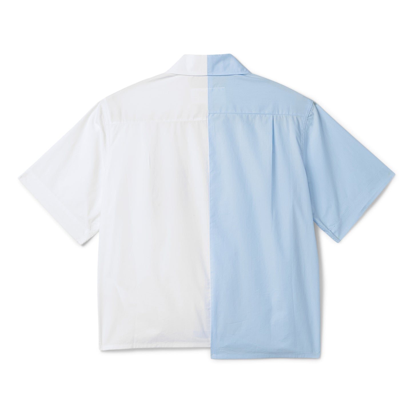 MM6 Maison Margiela Kids Colorblock Shirt (Blue/White)
