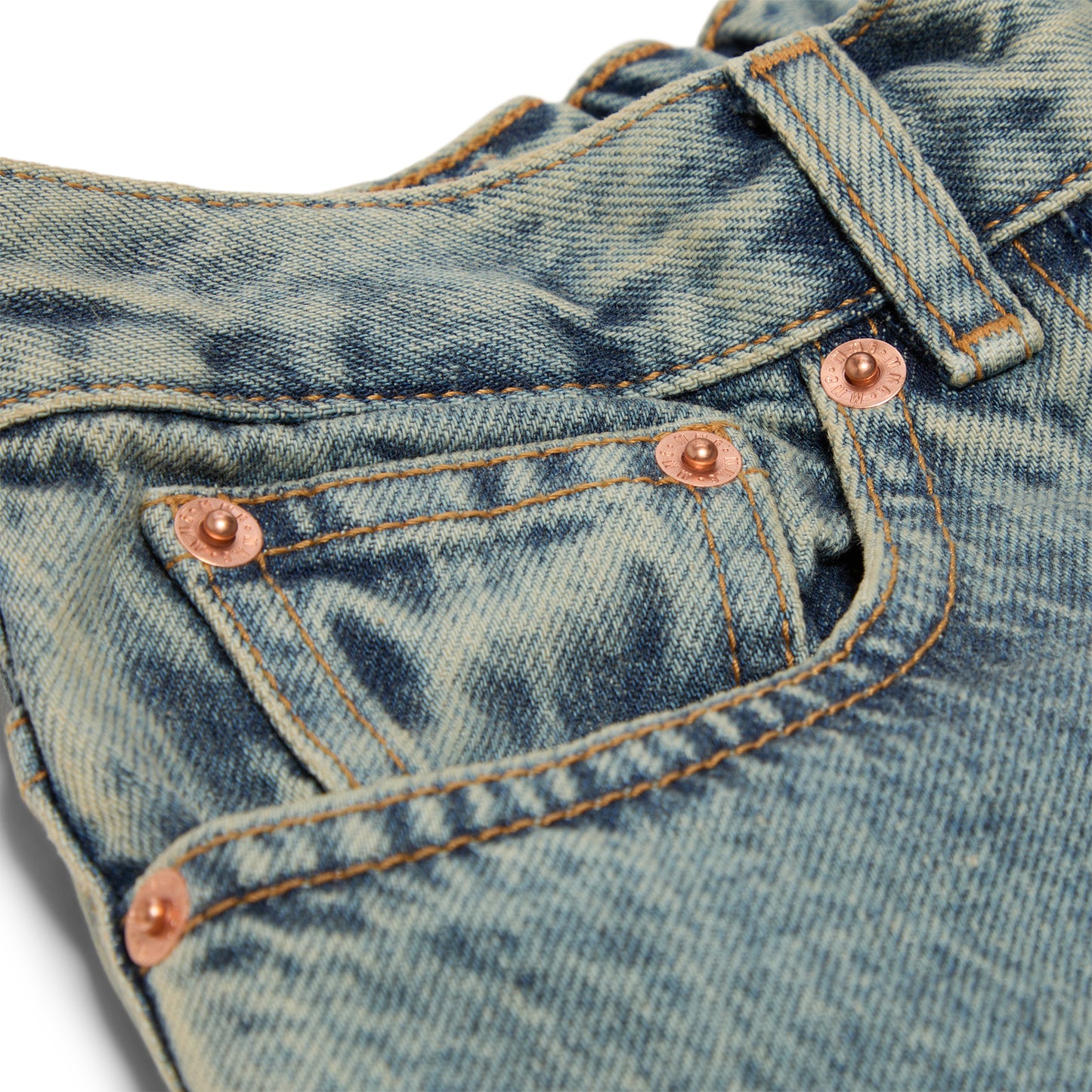 MM6 Maison Margiela Kids Wide Leg Jeans (Blue)
