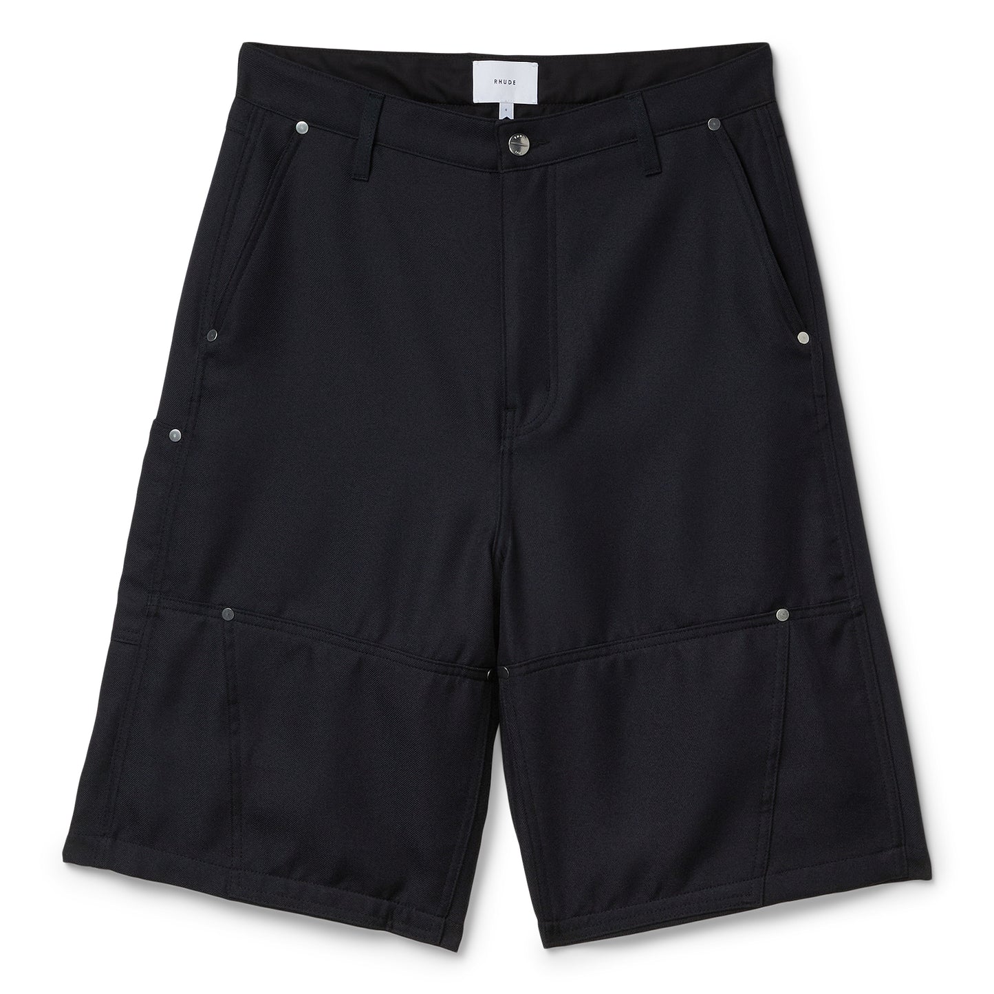 Rhude Reza Double Knee Baggy Short (Black)