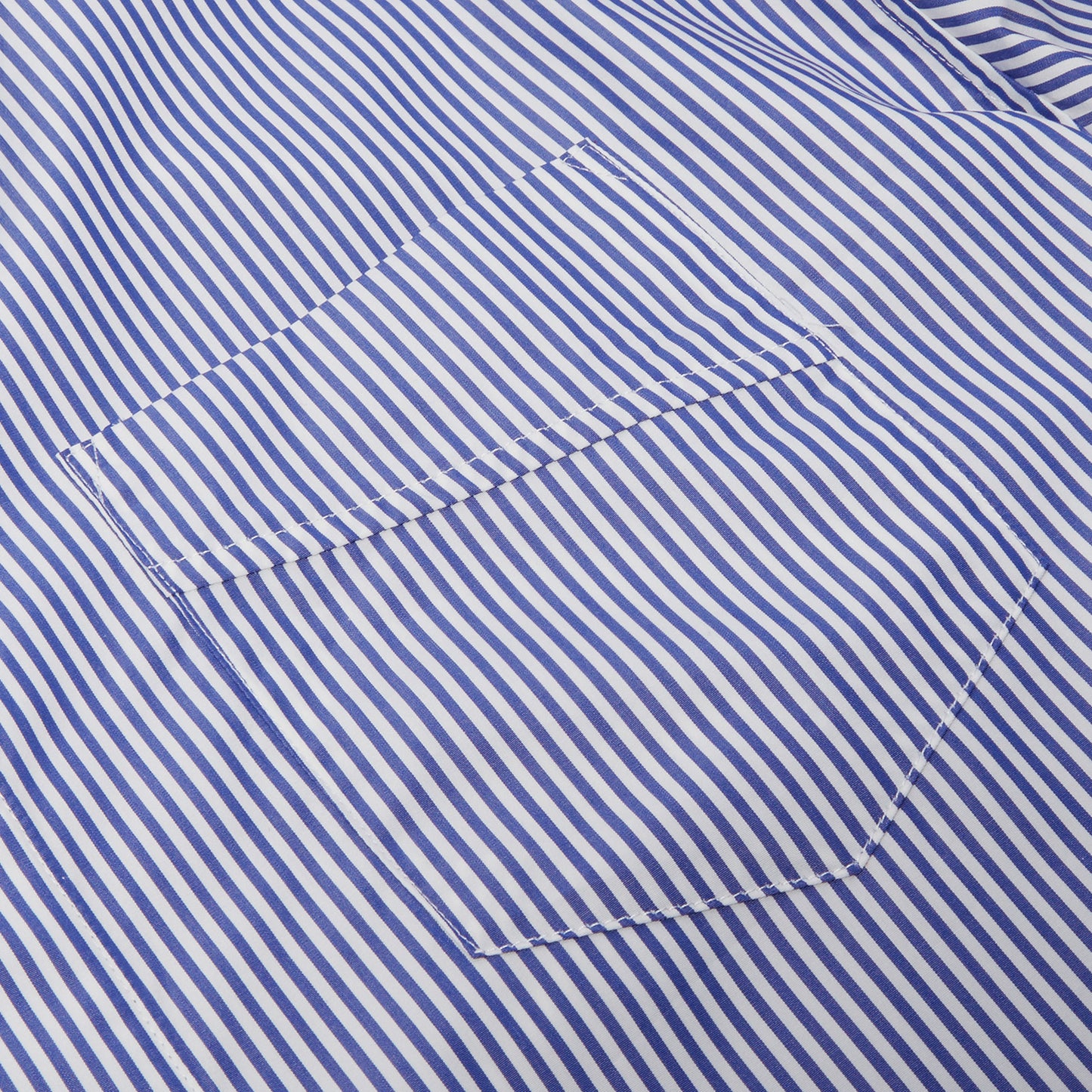 Rhude Side Logo Long Sleeve Shirt (Blue/White)