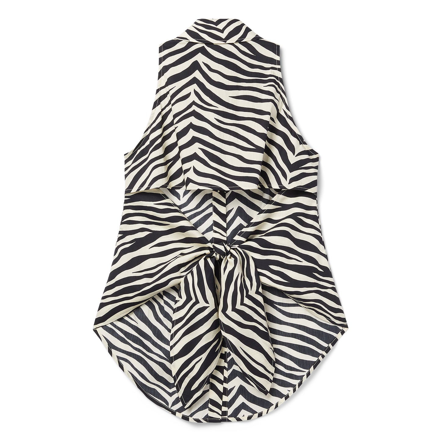 Simon Miller Loch Sleeveless Poplin Button Up (Zebra Print)