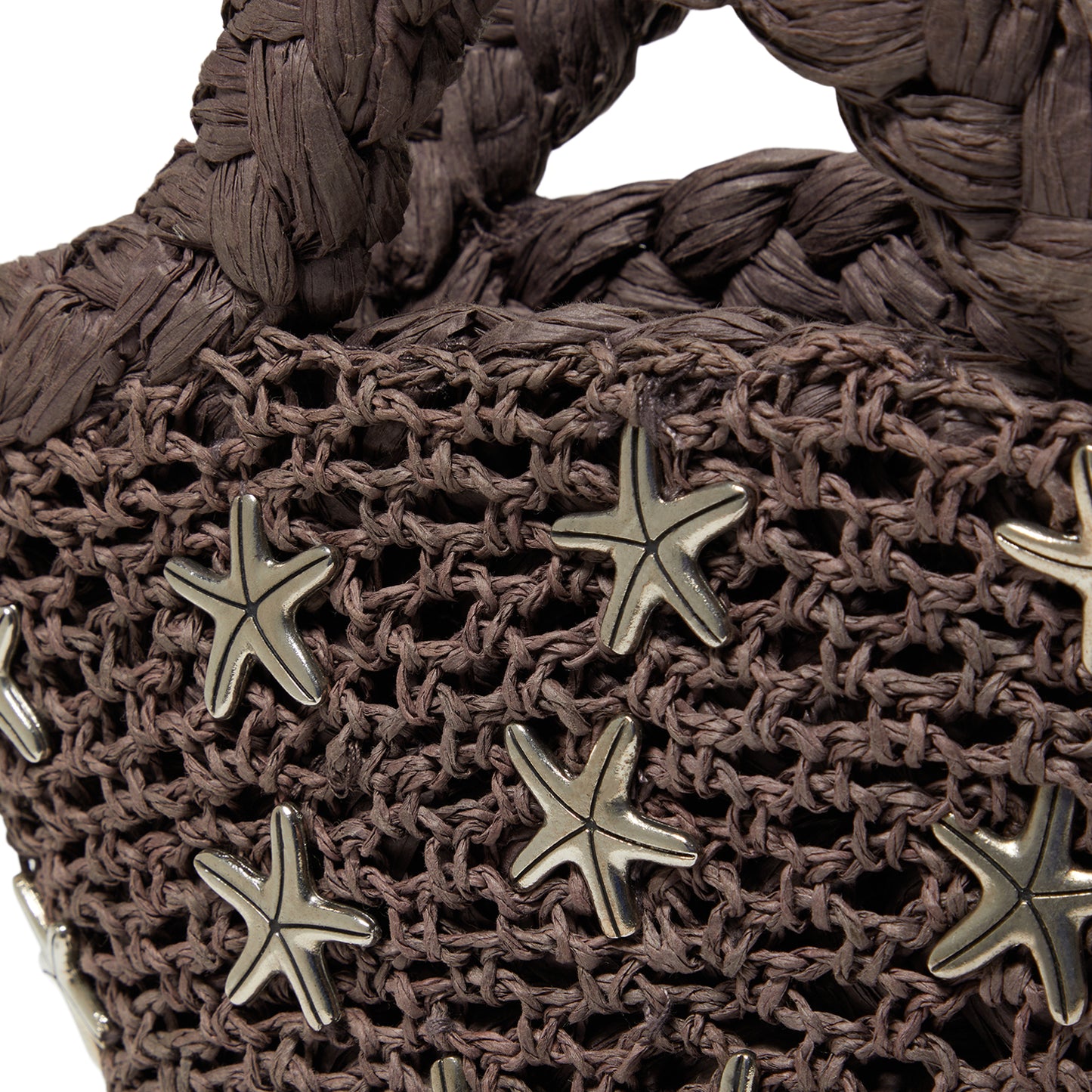 Simon Miller Starfish Mini Mercado Tote (Chocolate/Silver)