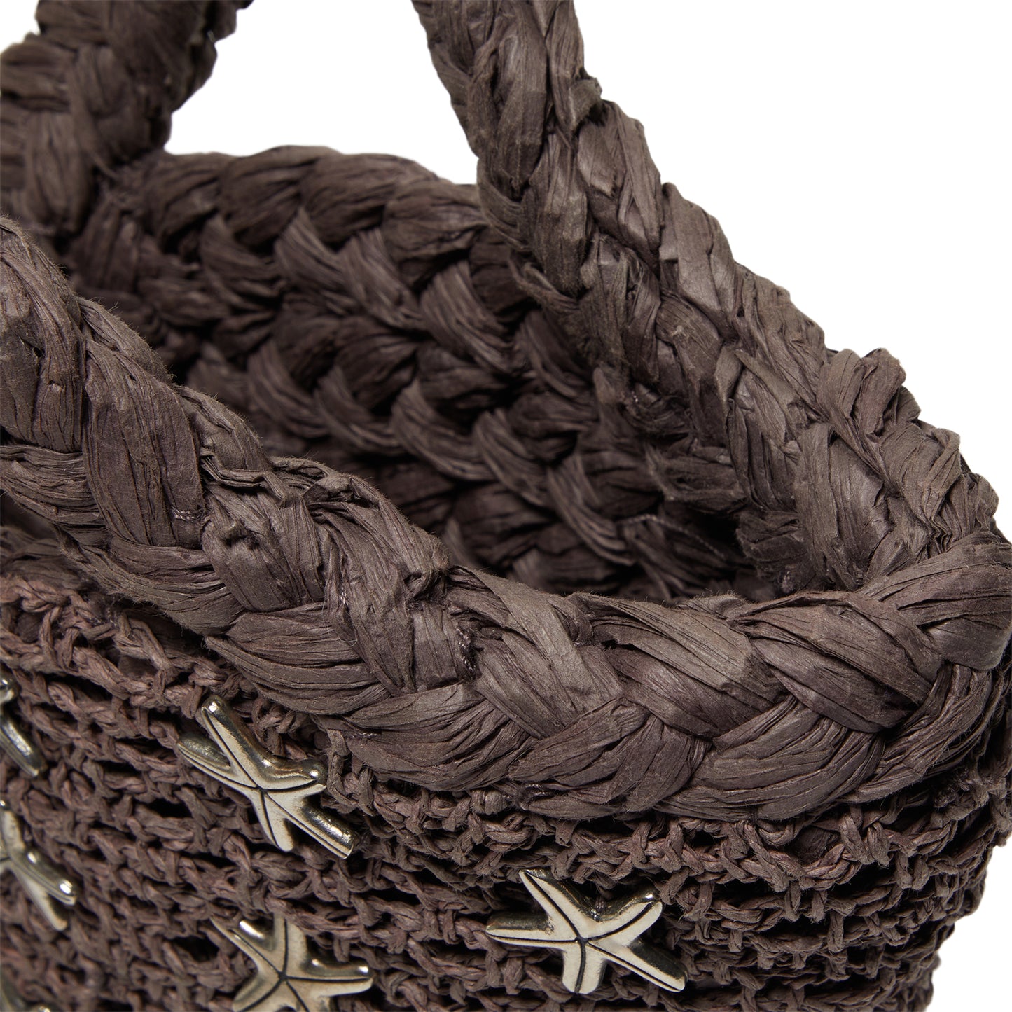 Simon Miller Starfish Mini Mercado Tote (Chocolate/Silver)