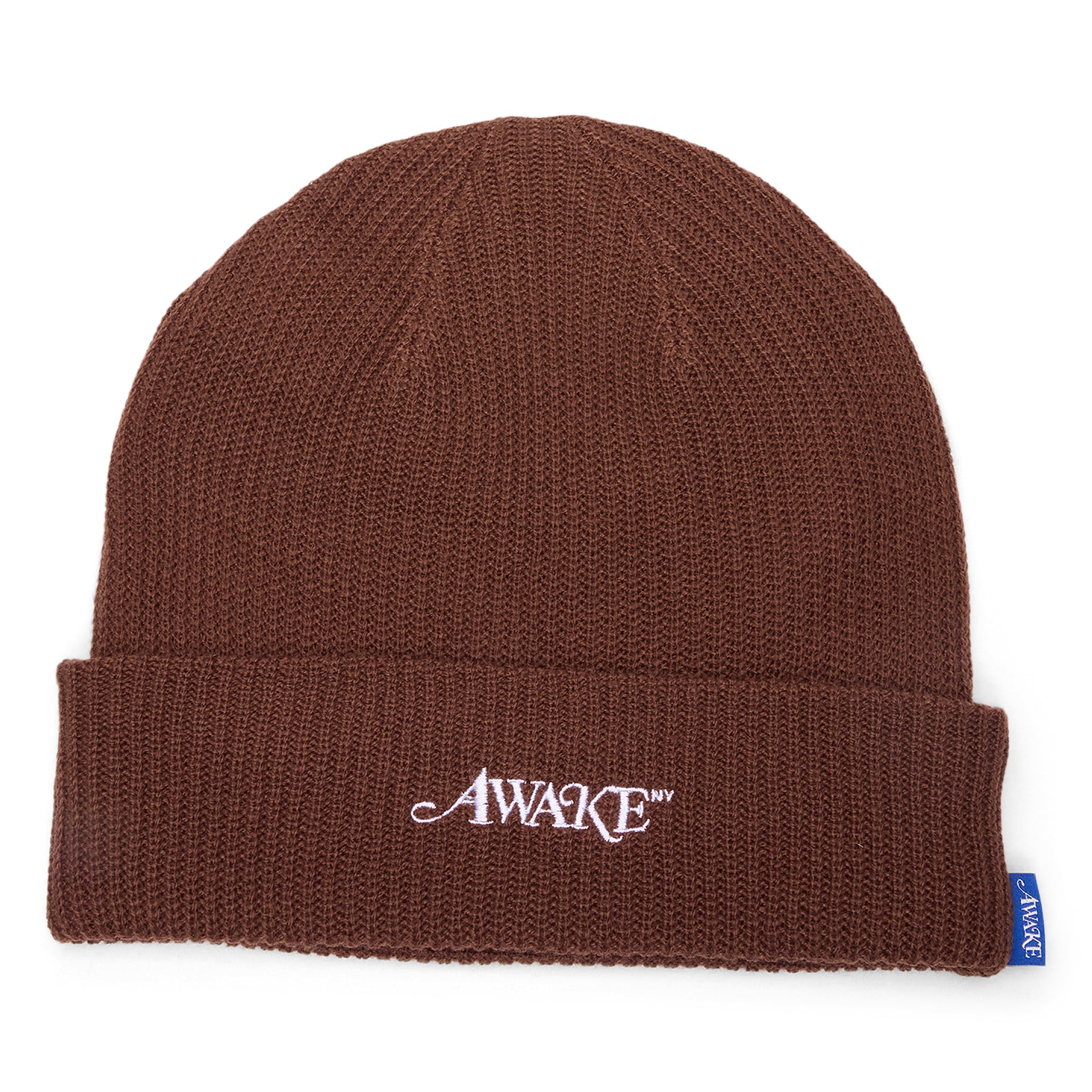 Awake NY Loose Gauge Knit Beanie (Brown)