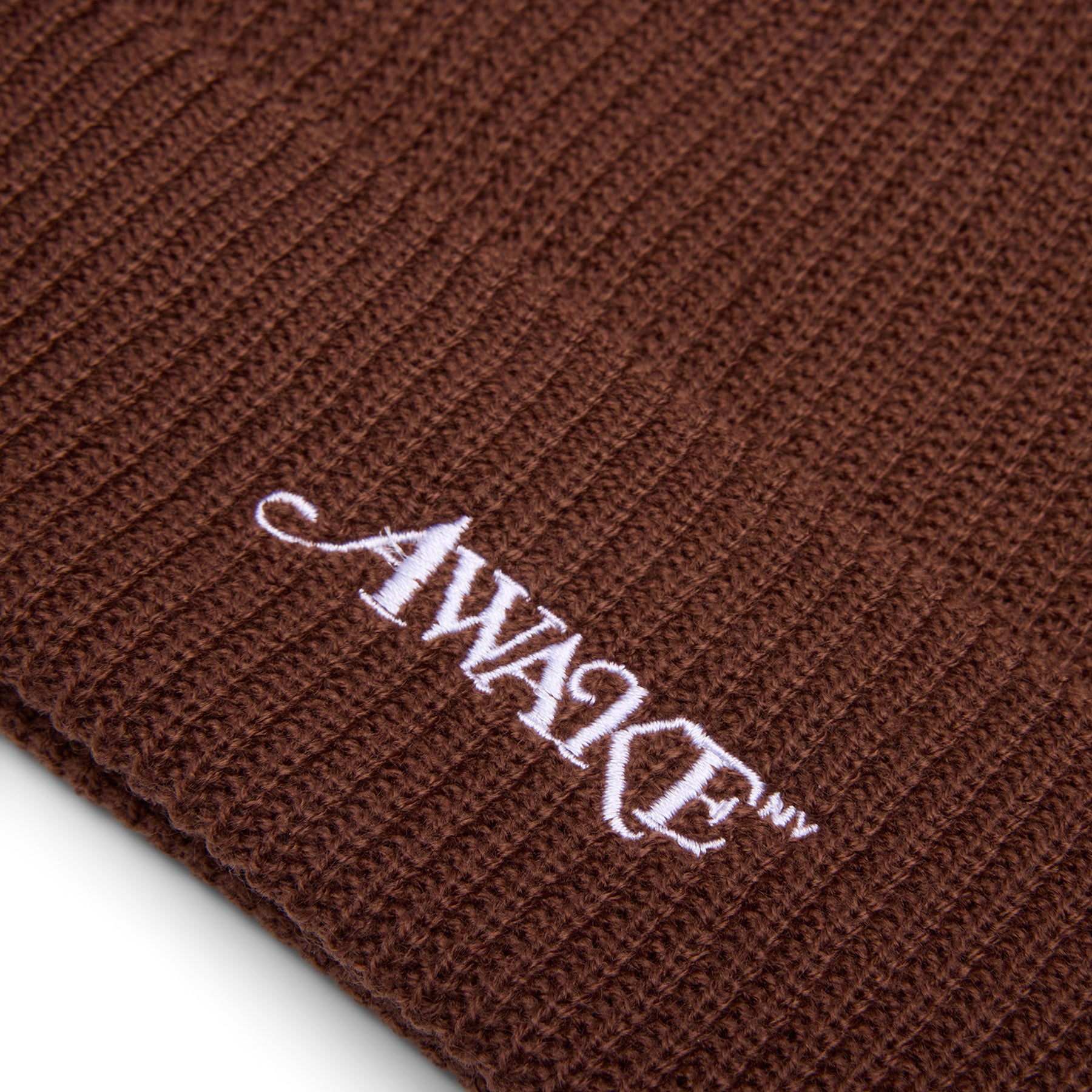 Awake NY Loose Gauge Knit Beanie (Brown)