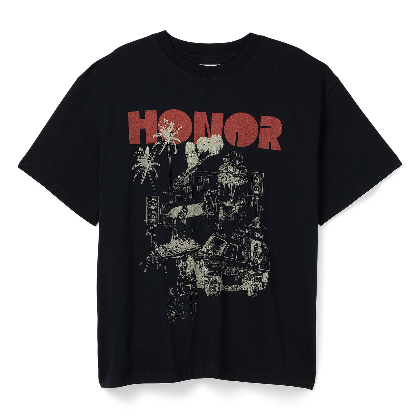 Honor The Gift Block Party T-Shirt (Black)
