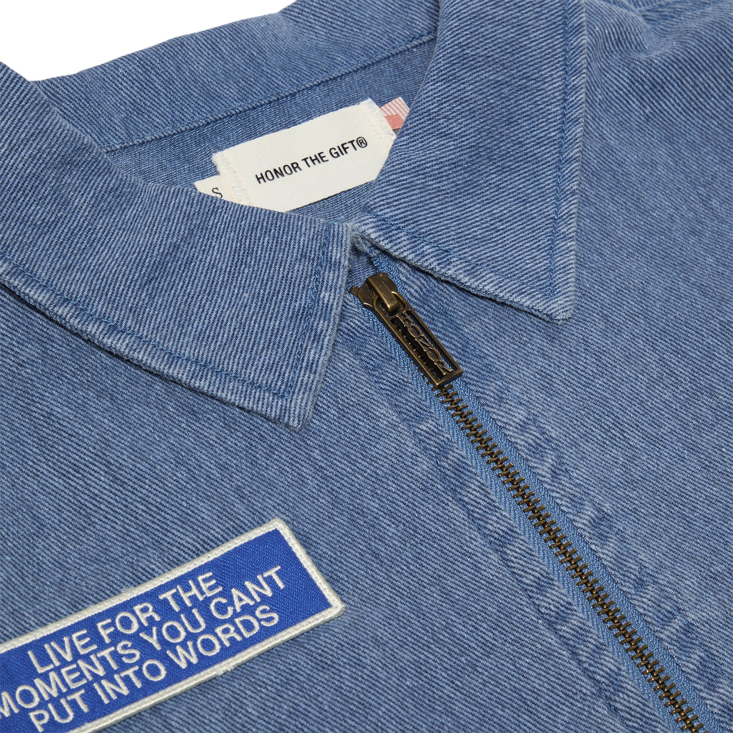 Honor The Gift Twill Full Zip Shirt (Blue)