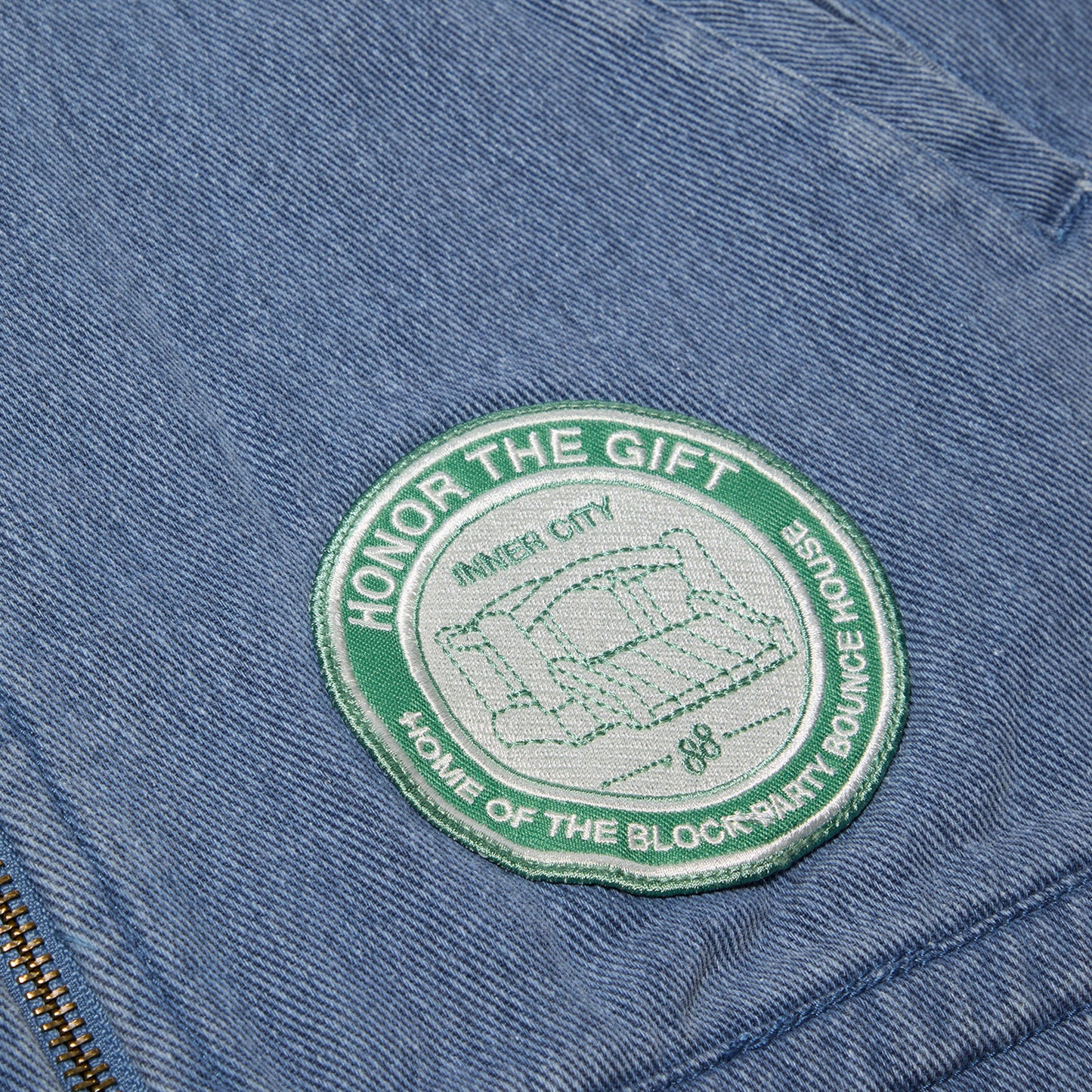 Honor The Gift Twill Full Zip Shirt (Blue)