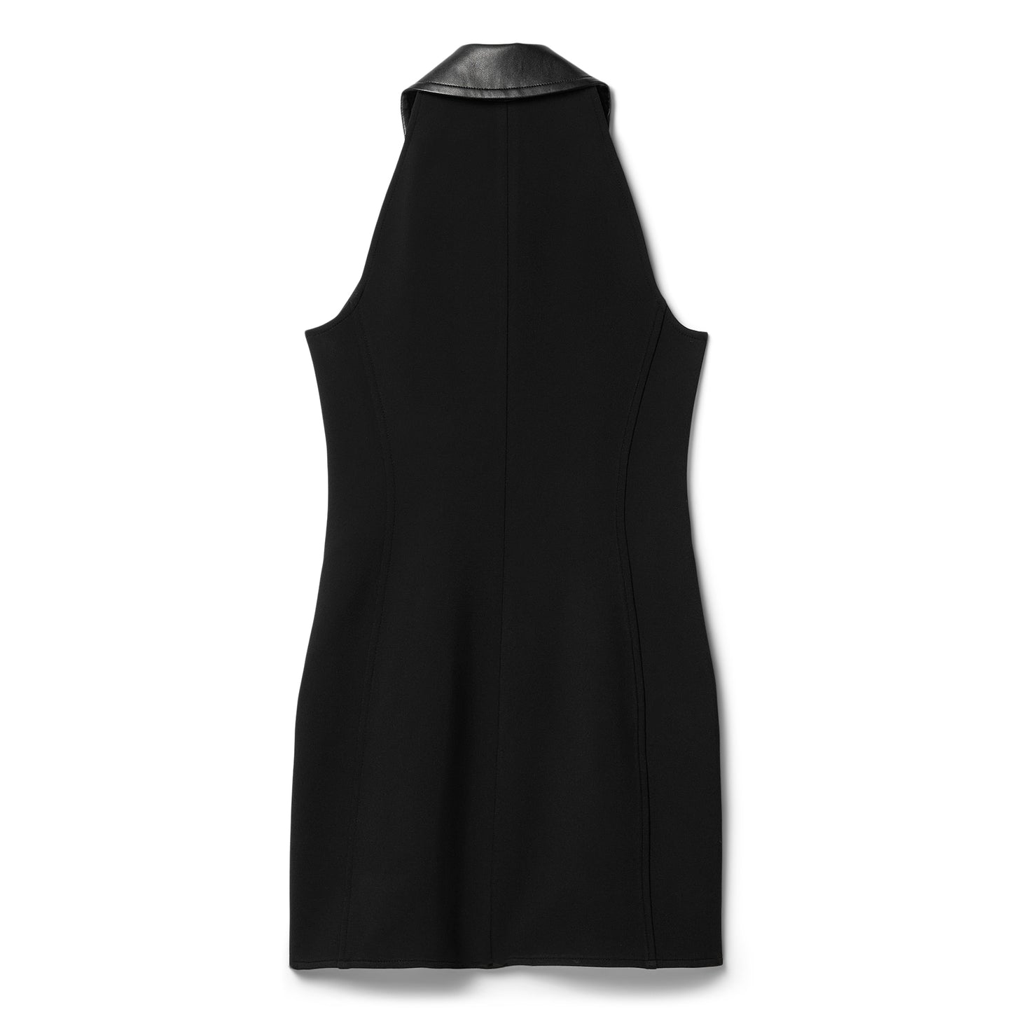 Proenza Schouler Emi Dress in Bi-Stretch Suiting (Black)