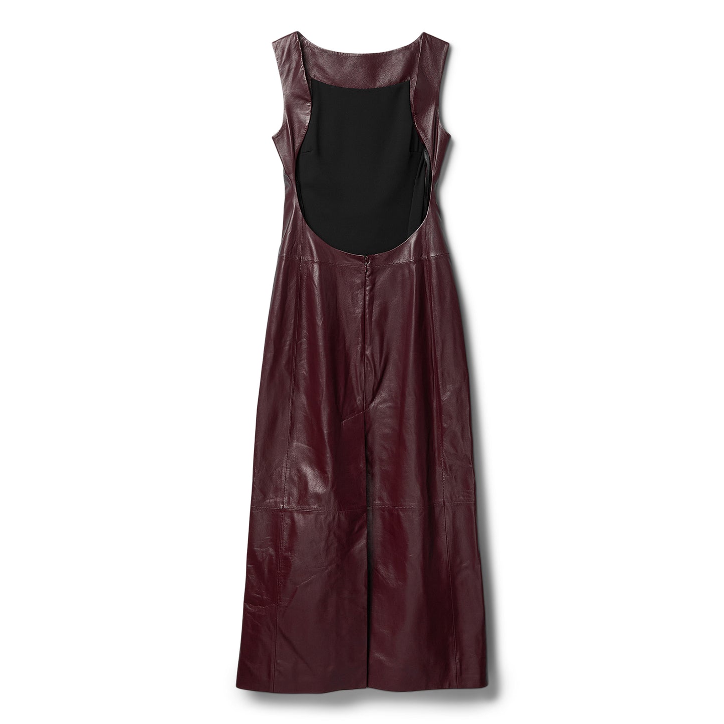 Proenza Schouler Ellery Dress in Leather (Ox Blood)
