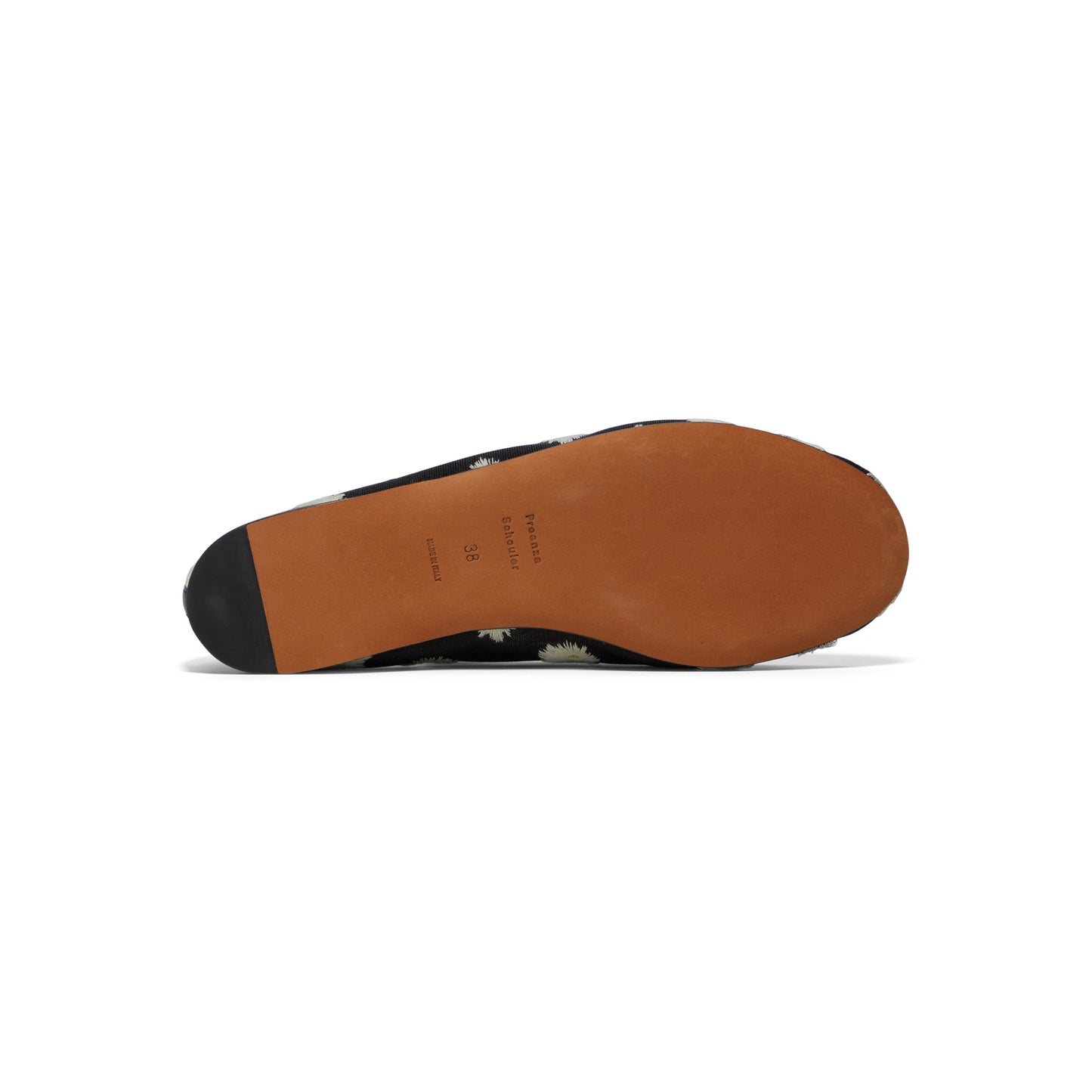 Proenza Schouler Tee Embroidered Stretch Mesh Slippers (Black/Resin)
