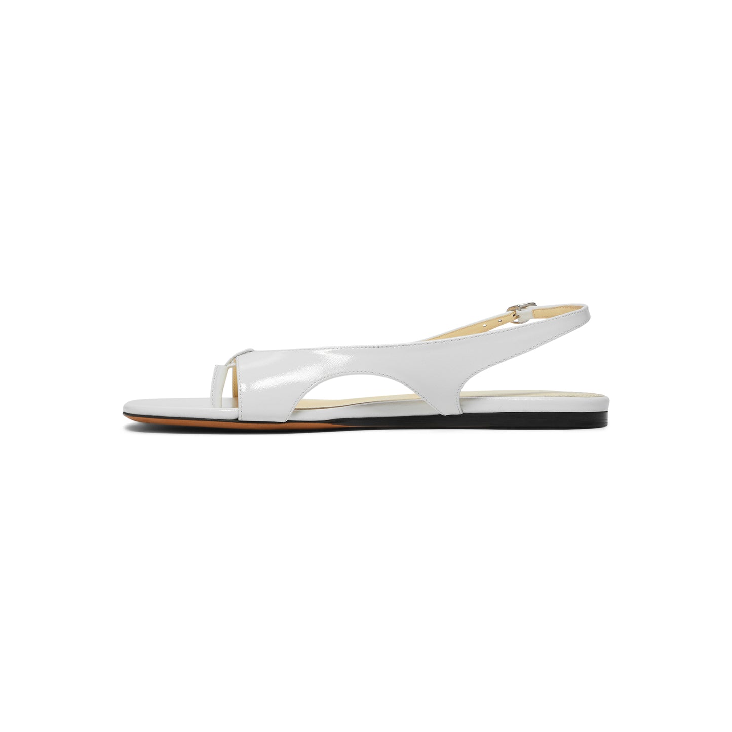 Proenza Schouler Slash Flat Thong Sandals (White)