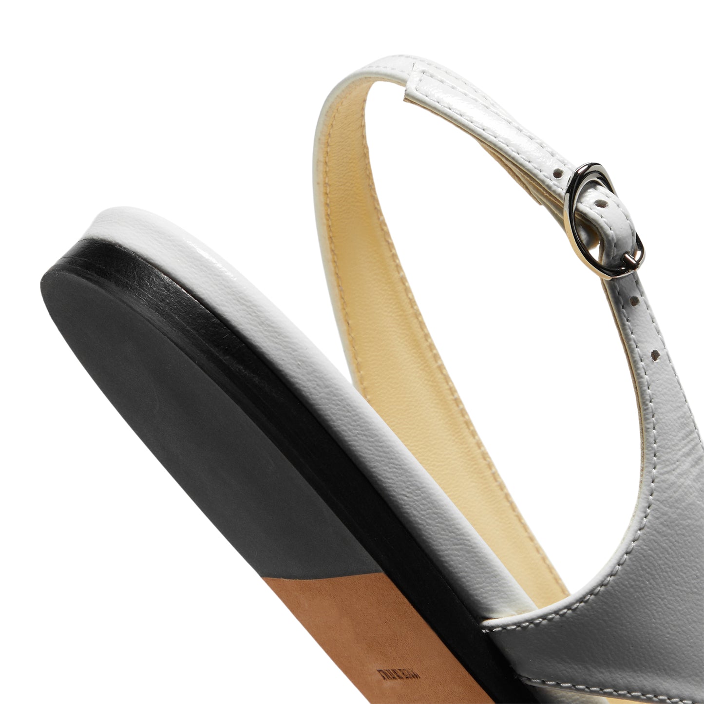 Proenza Schouler Slash Flat Thong Sandals (White)