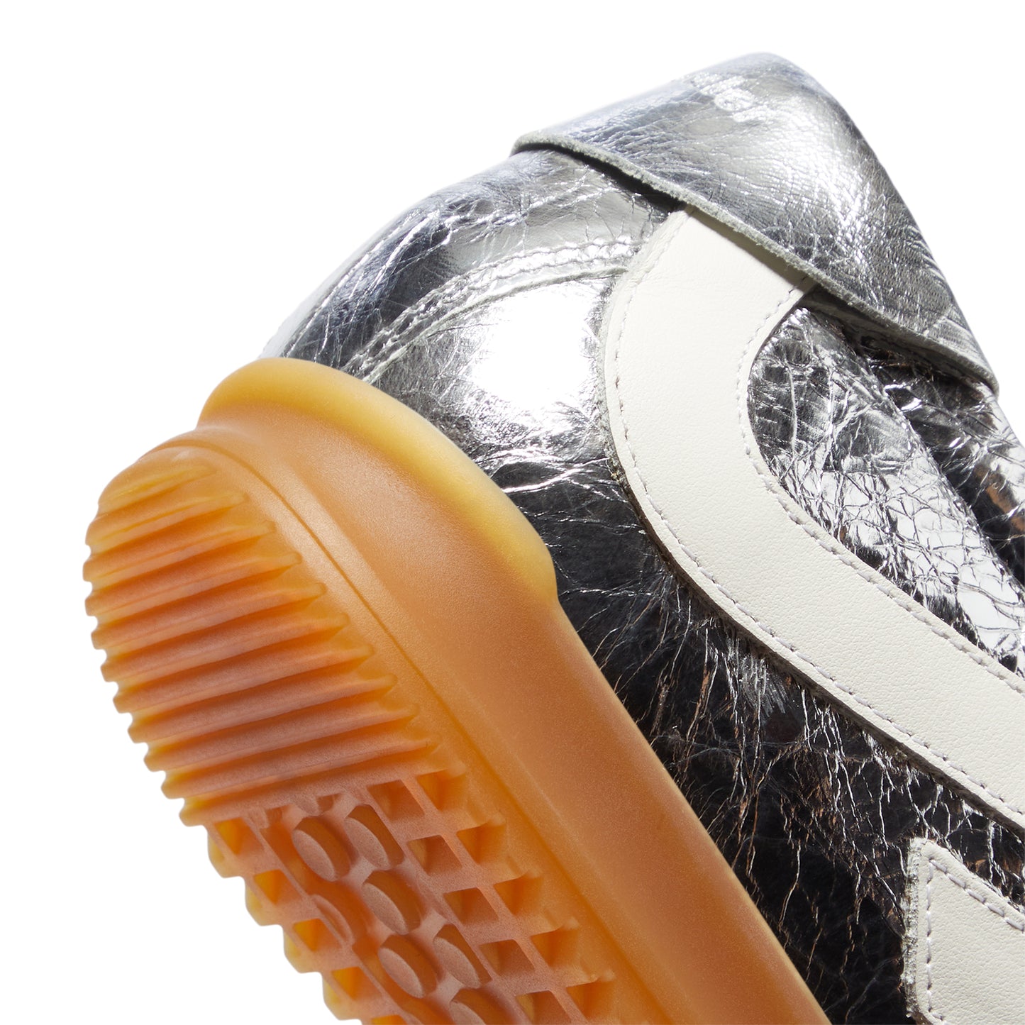 Proenza Schouler Track Sneakers Crinkled Metallic (Silver/Ecru)