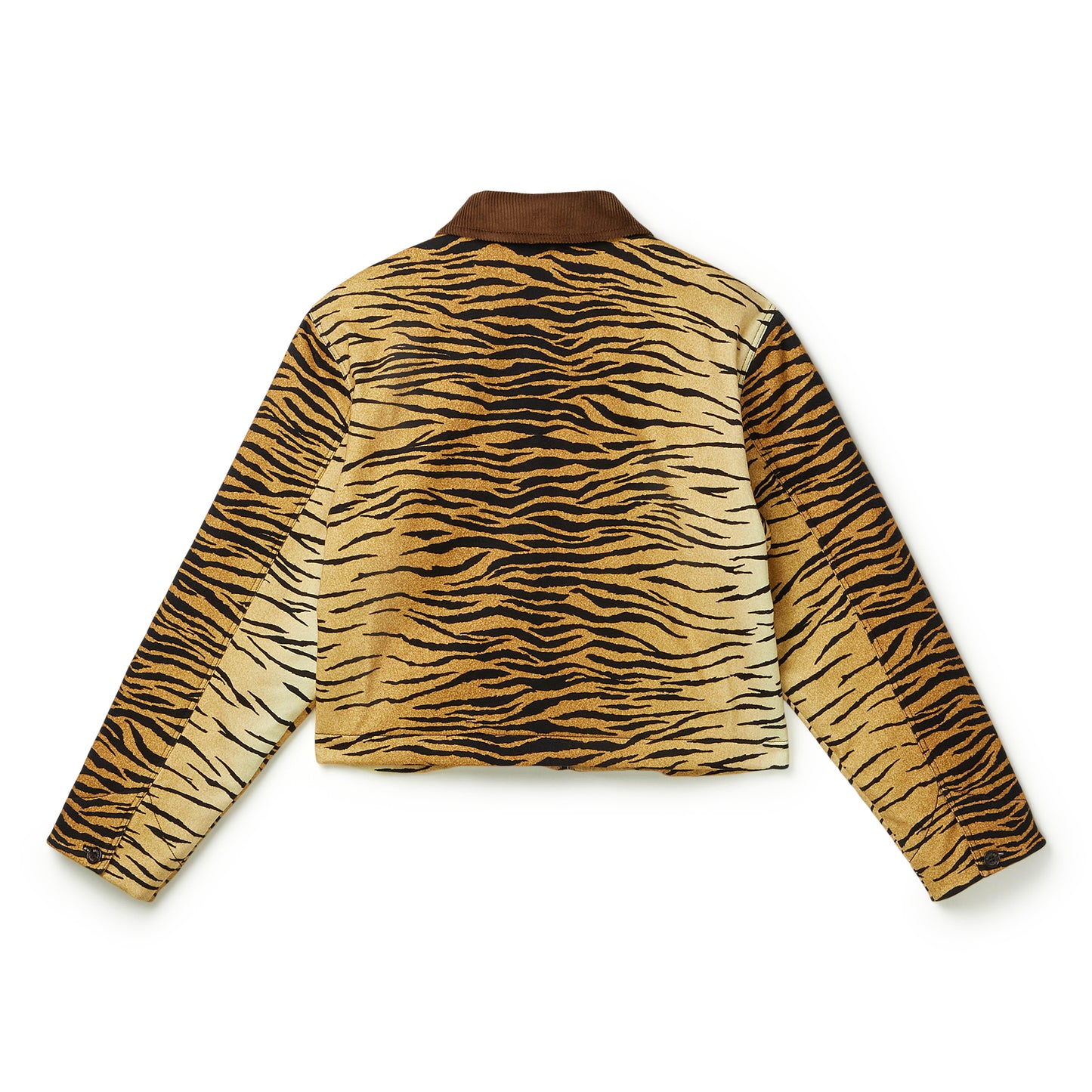 Moschino Jeans Printed Cotton Gabardine Jacket (Multi Brown)