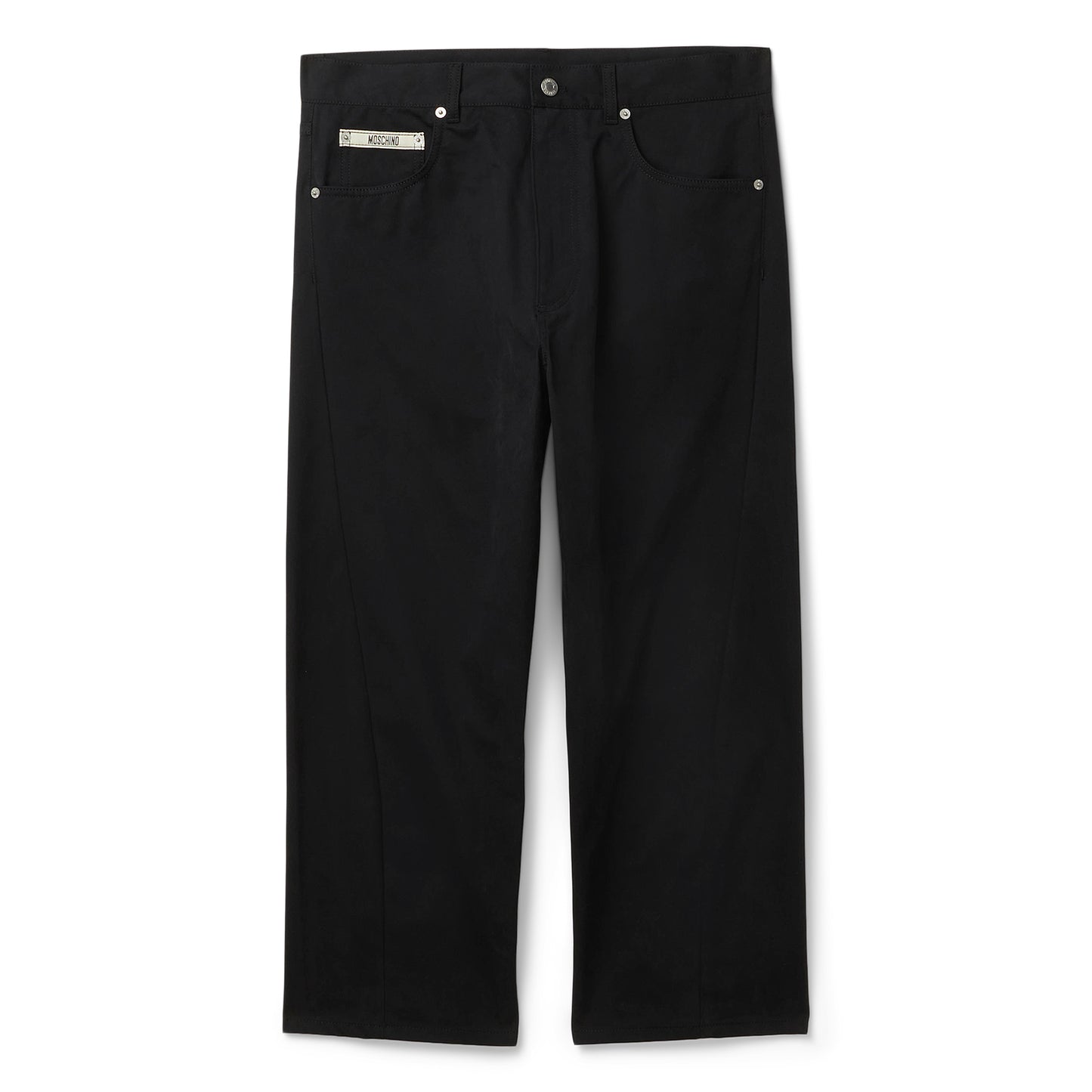 Moschino Logo Plaque Trousers (Black)