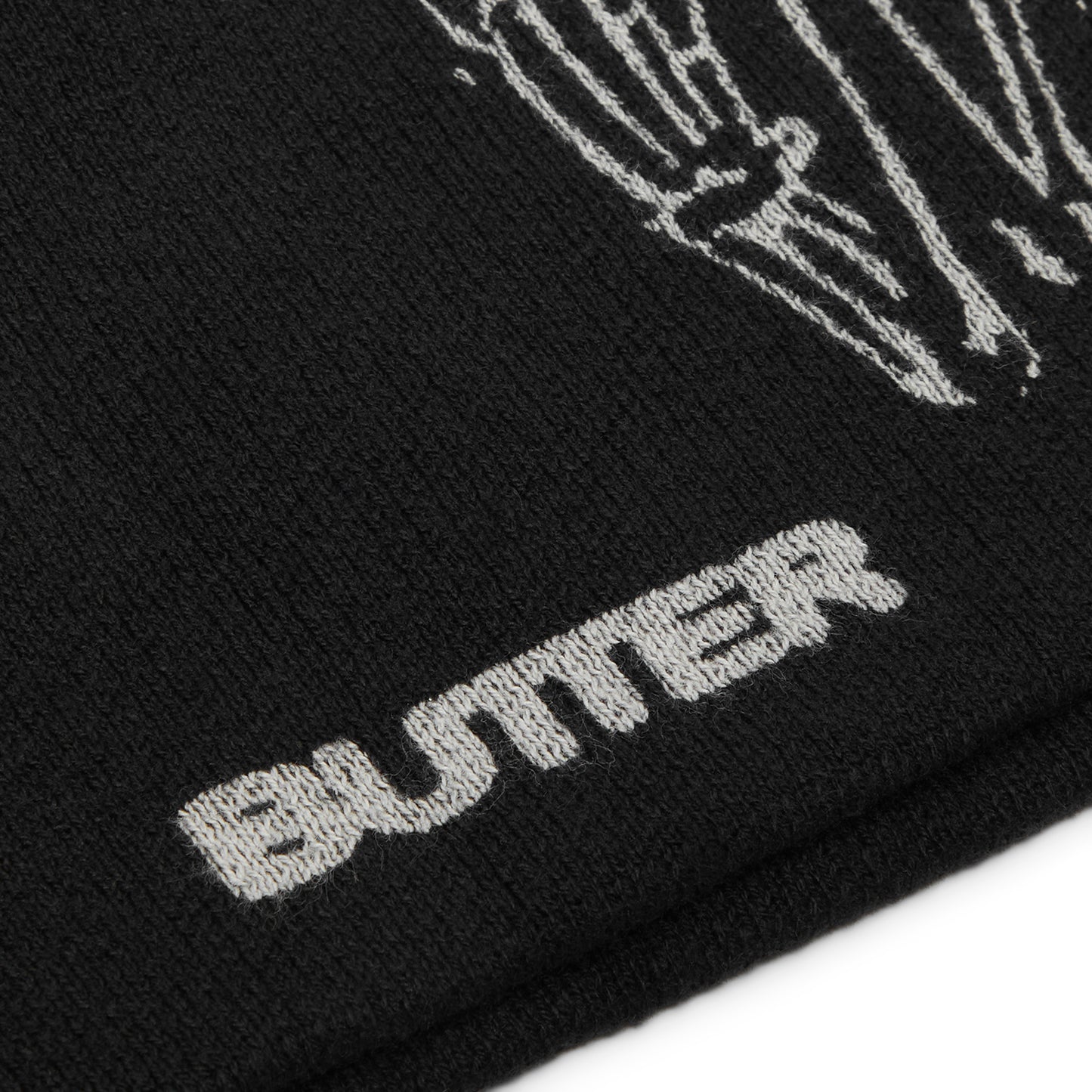 Butter Goods Fossil Skully Beanie (Black)