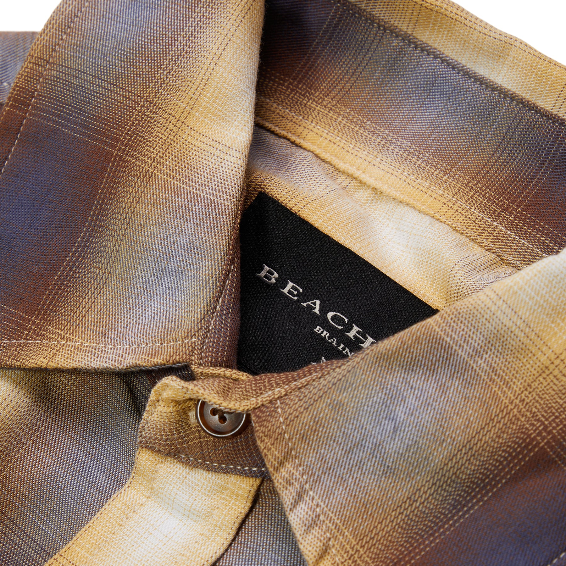 Beach Brains Big Long Sleeve Shirt (Sun Plaid)