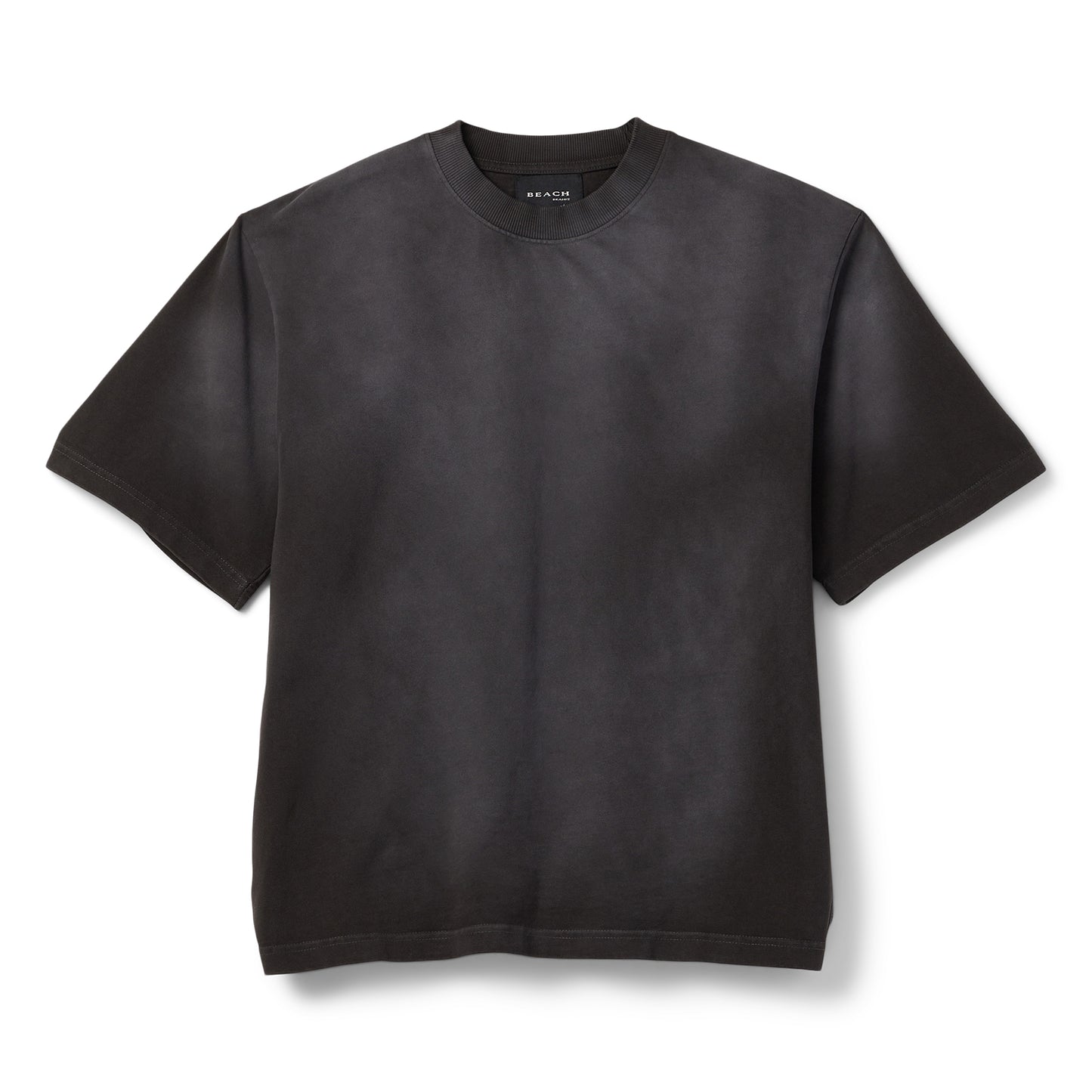 Beach Brains Boxy Tee (Sun Faded Black)