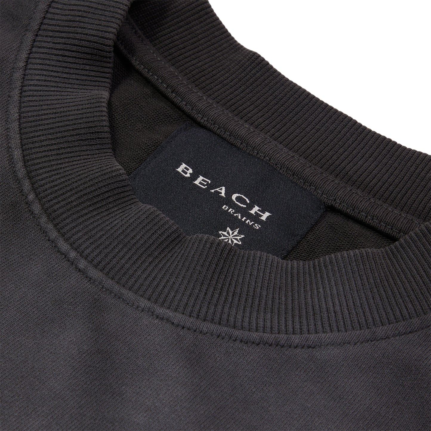 Beach Brains Boxy Tee (Sun Faded Black)