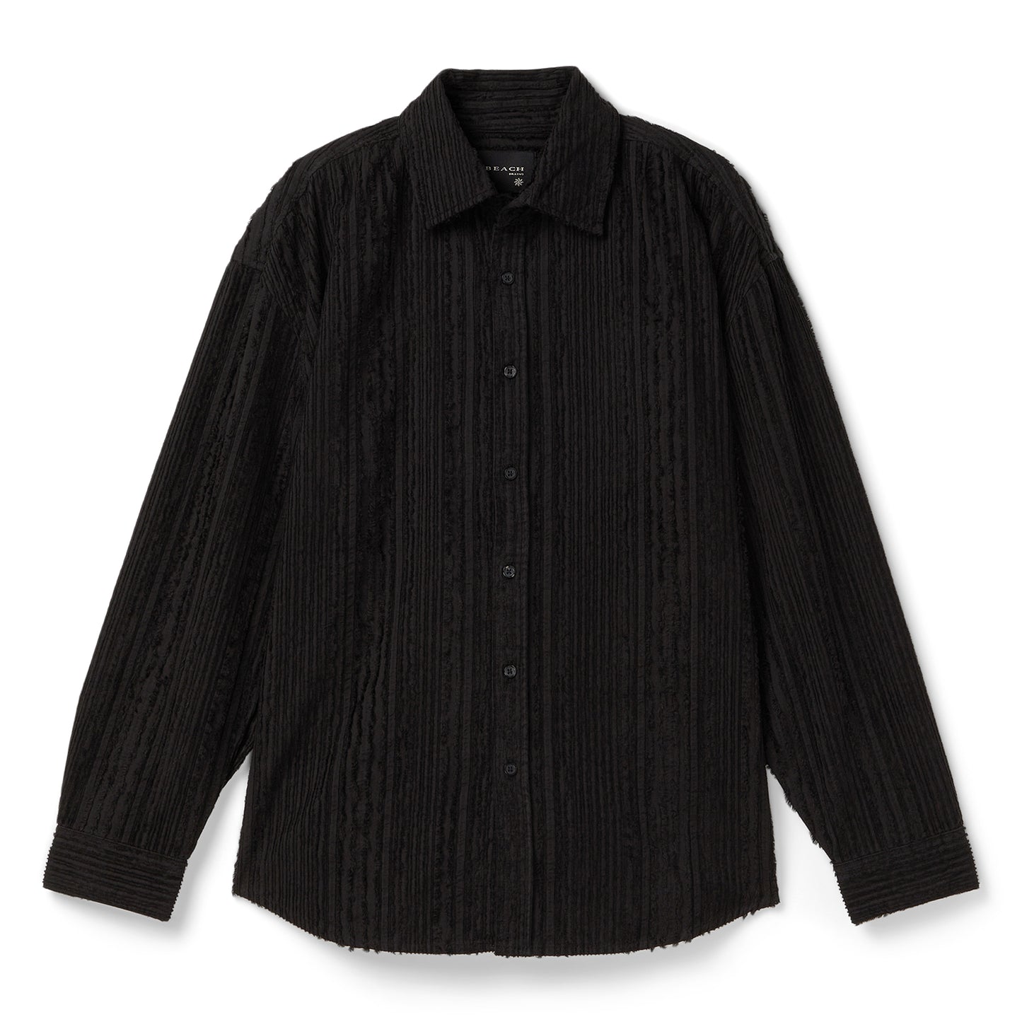 Beach Brains Drop Long Sleeve Shirt (Black Tux)