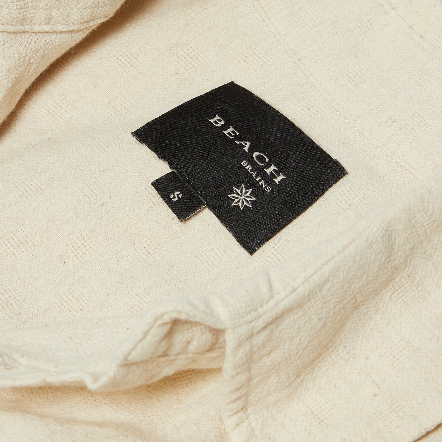 Beach Brains Hold Short Sleeve Shirt (Off White)